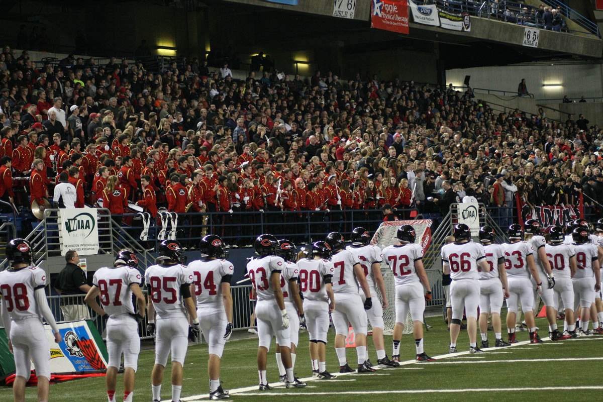 Camas football fans packed the Tacoma Dome and cheered on their Papermakers until the final second Saturday.