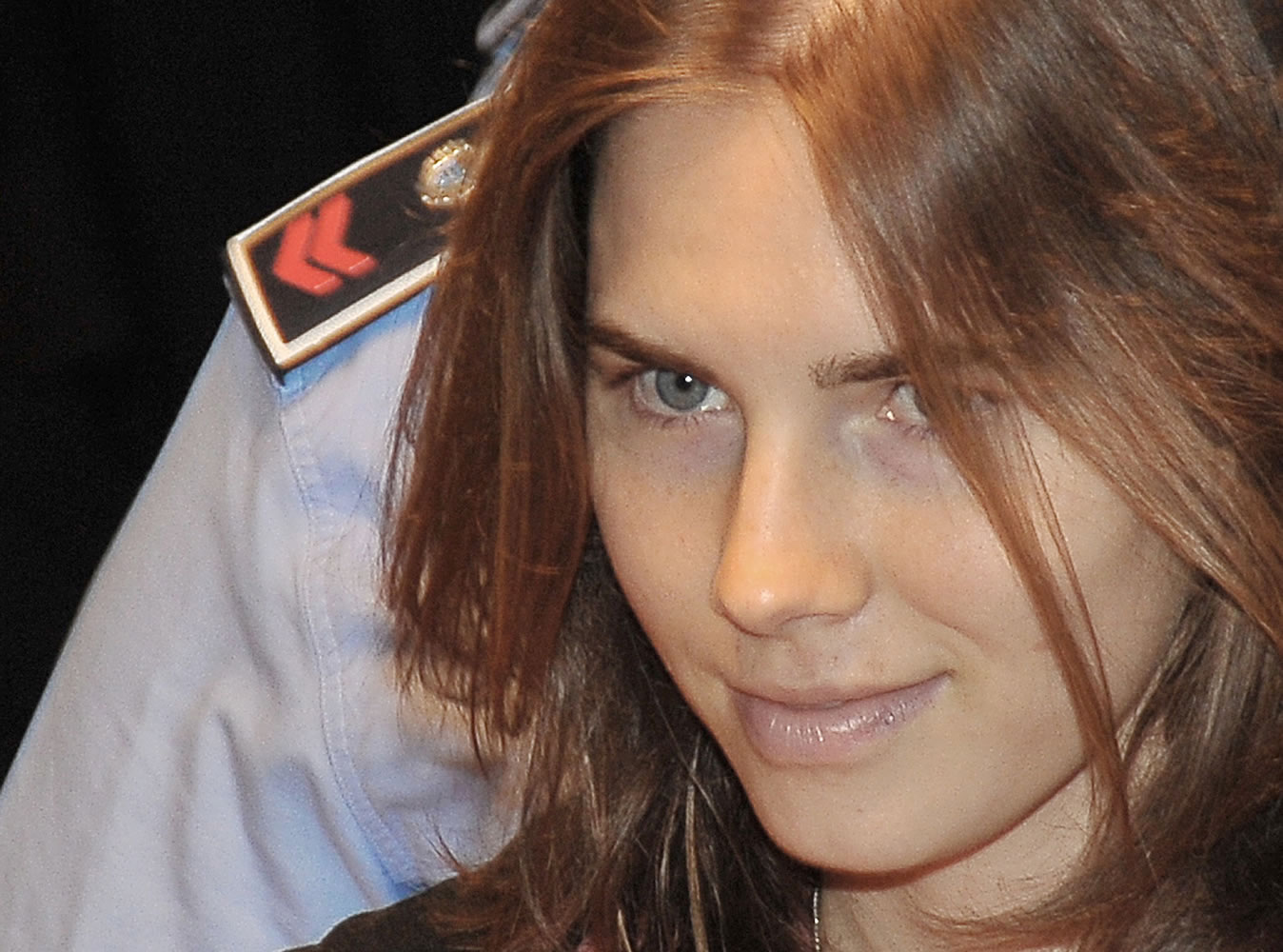 Amanda Knox arrives at the courthouse for the appeal trial in Perugia, Italy, on Sept. 23, 2011.
