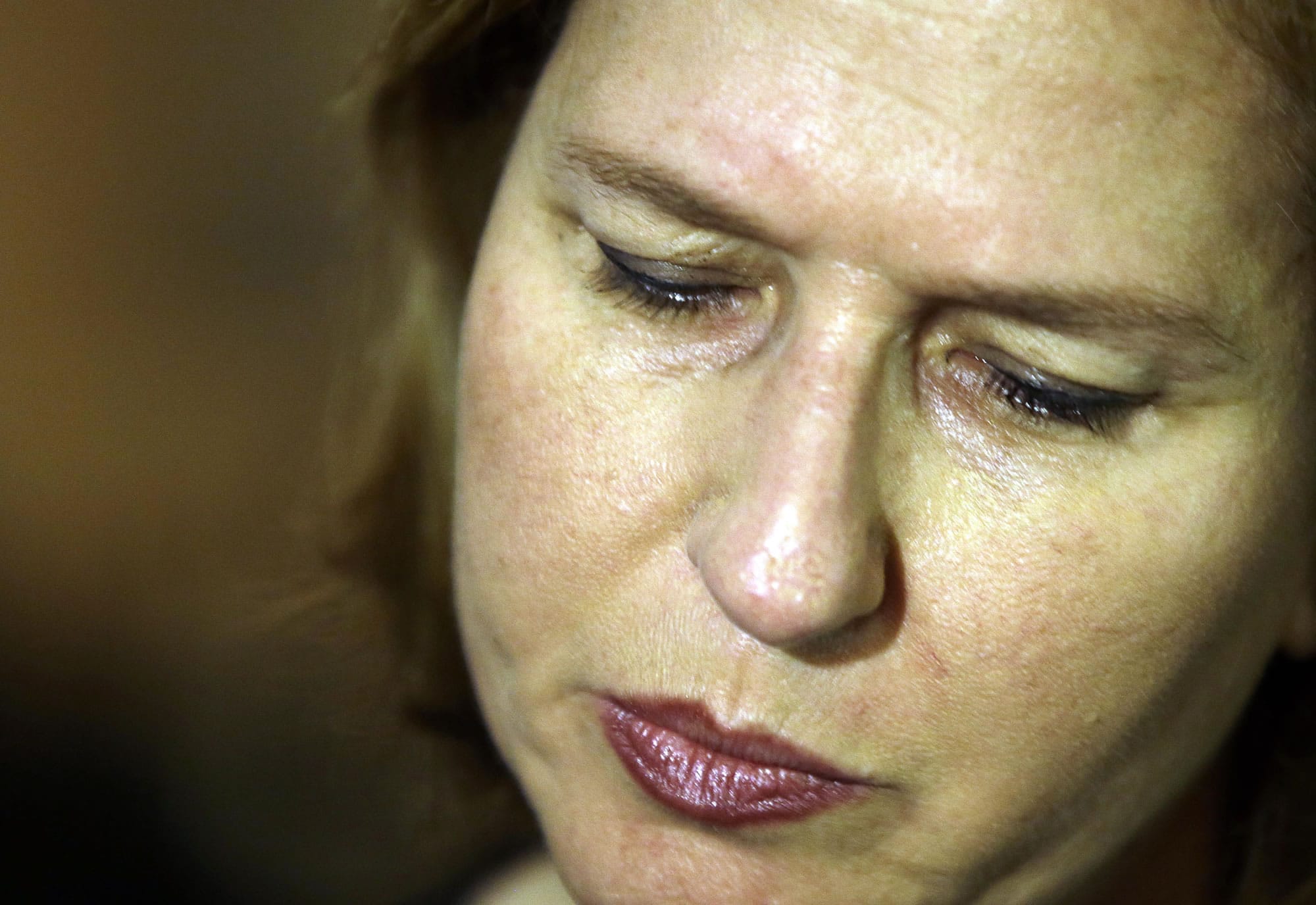 Israeli Justice Minister Tzipi Livni talks to journalists after meeting with US Secretary of State John Kerry in Rome on  May 8.