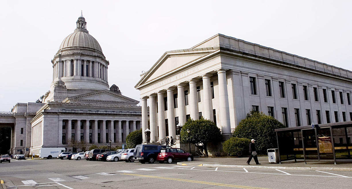 The state Supreme Court building in Olympia