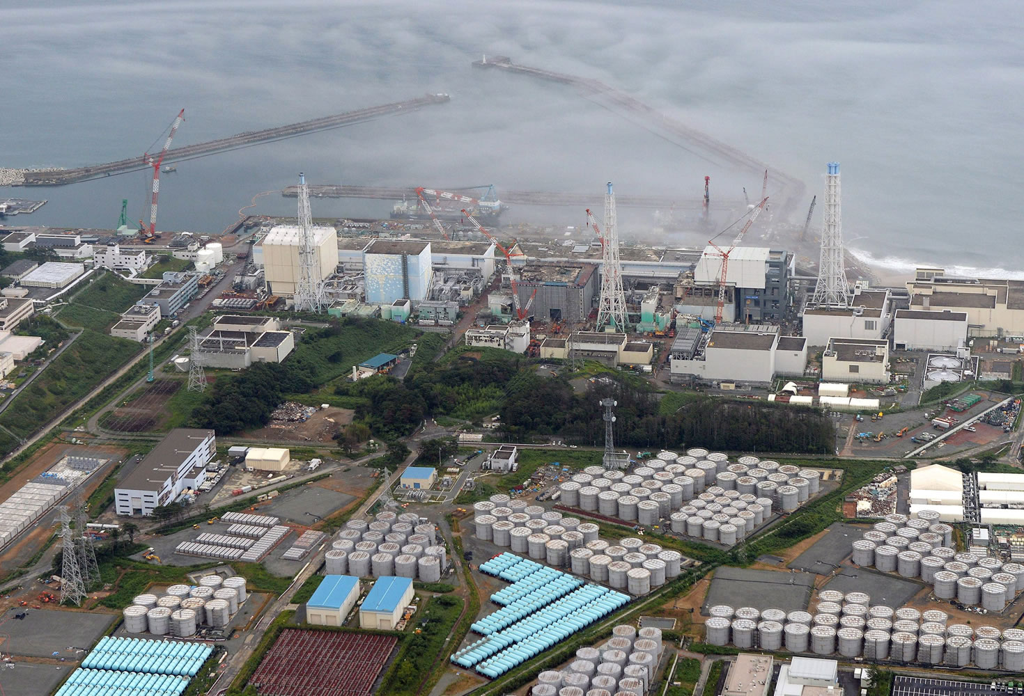 The Fukushima Dai-ichi nuclear plant at Okuma in Fukushima prefecture, northern Japan.
