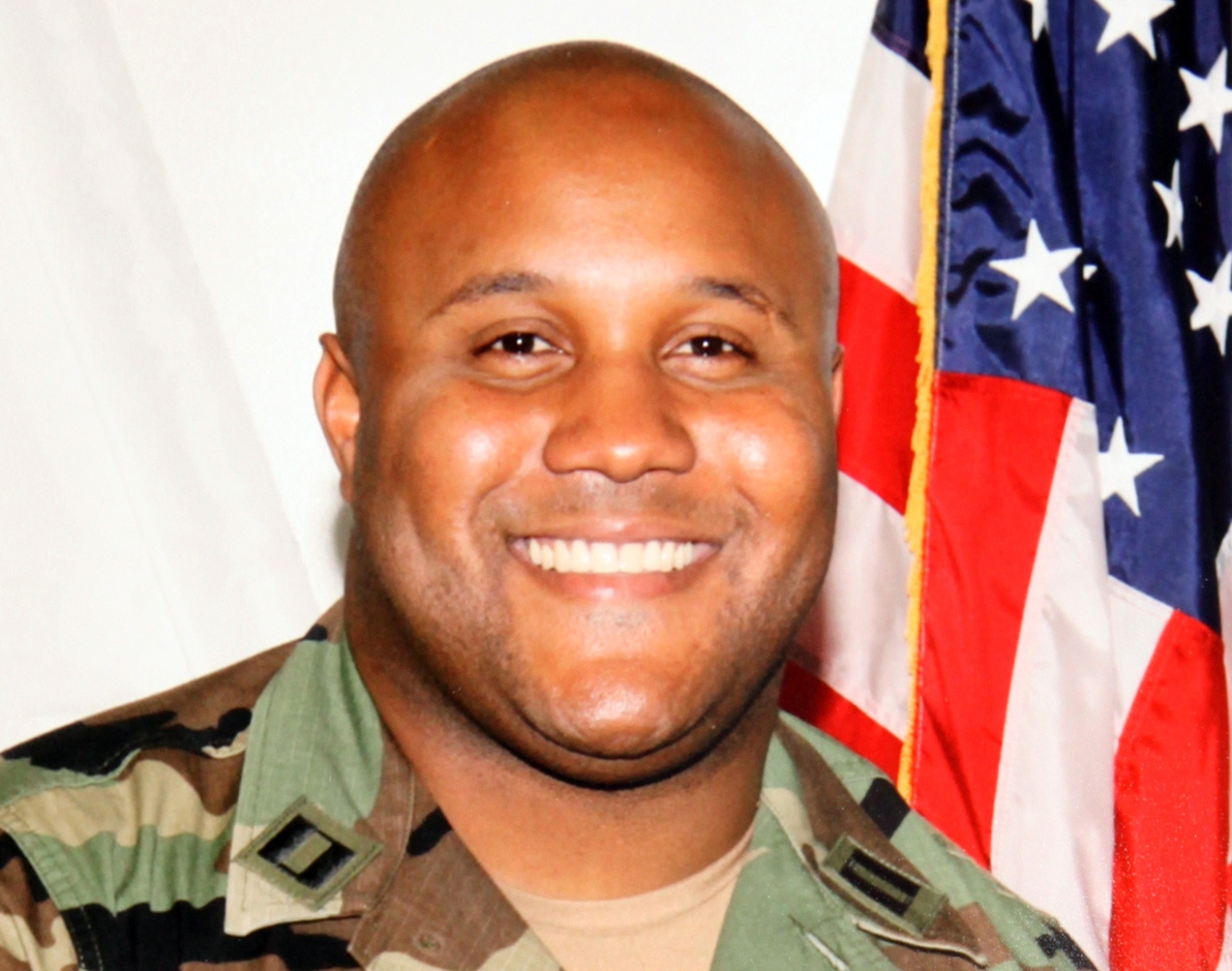 FILE - This undated file photo provided by the Los Angeles Police Department shows fugitive former Los Angeles police officer Christopher Dorner. Officials say the burned remains found in a California mountain cabin have been positively identified as Dorner's. San Bernardino County Sheriffis spokeswoman Jodi Miller said Thursday, Feb. 14, 2013 that the identification was made through Dorneris dental records.