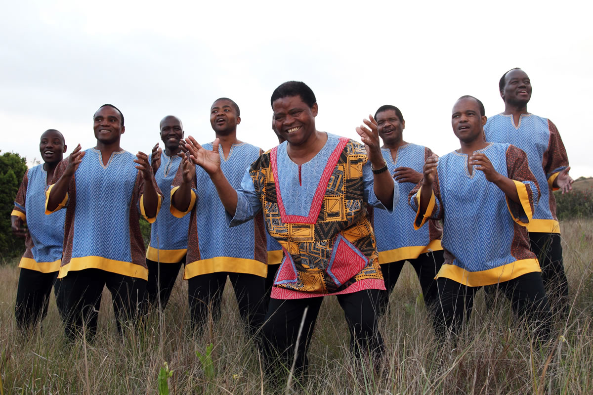 Ladysmith Black Mambazo, a male choral group from South Africa, will perform March 8 at the Aladdin Theater in Portland.