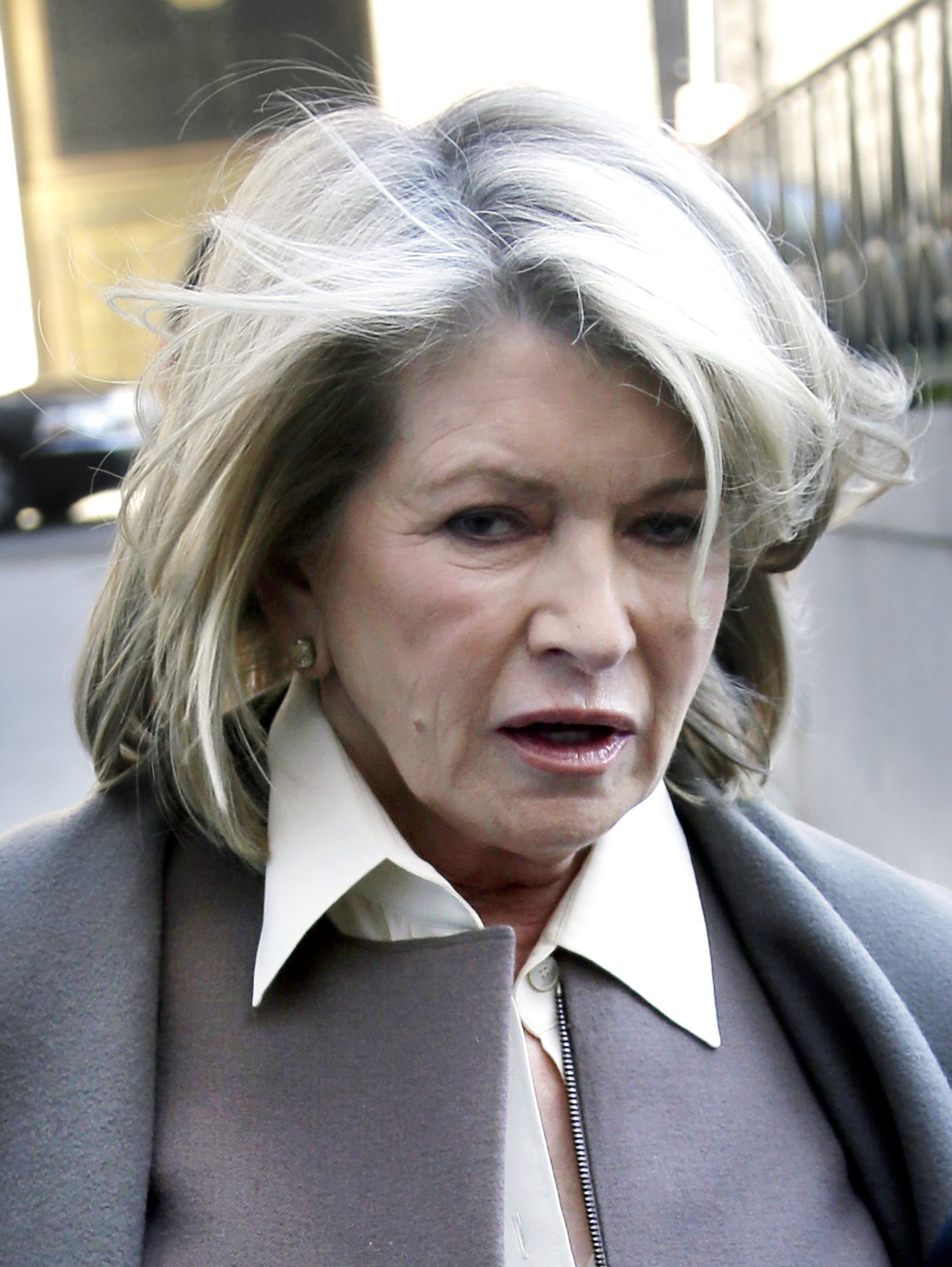Martha Stewart arrives to court in New York on Tuesday.