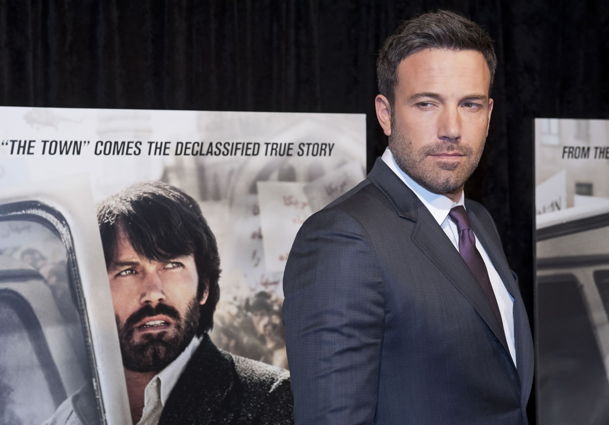 Ben Affleck poses for photographers at the premiere of his film Argo in Washington, D.C.