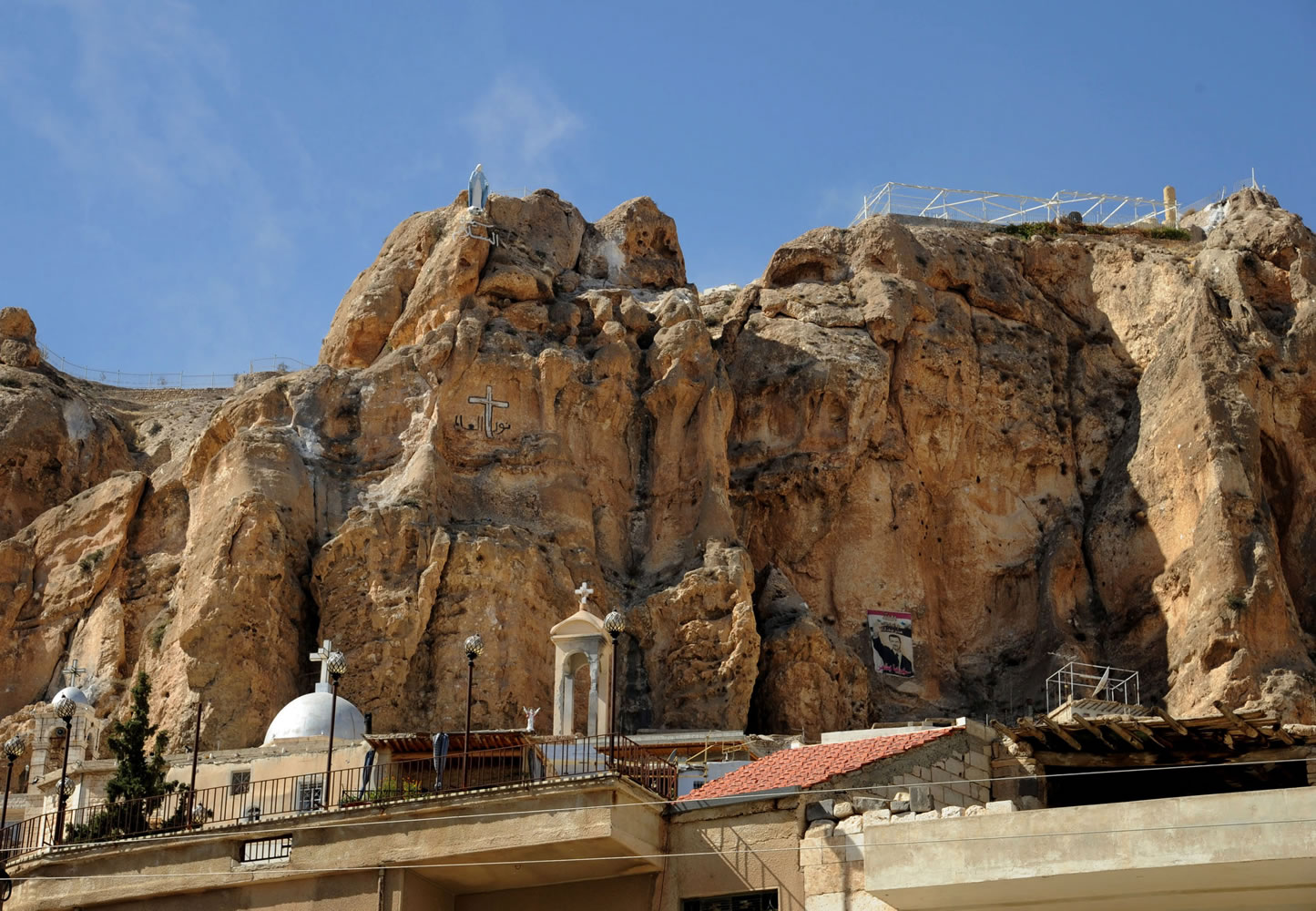 A church in Maaloula village, northeast of the capital Damascus, Syria.