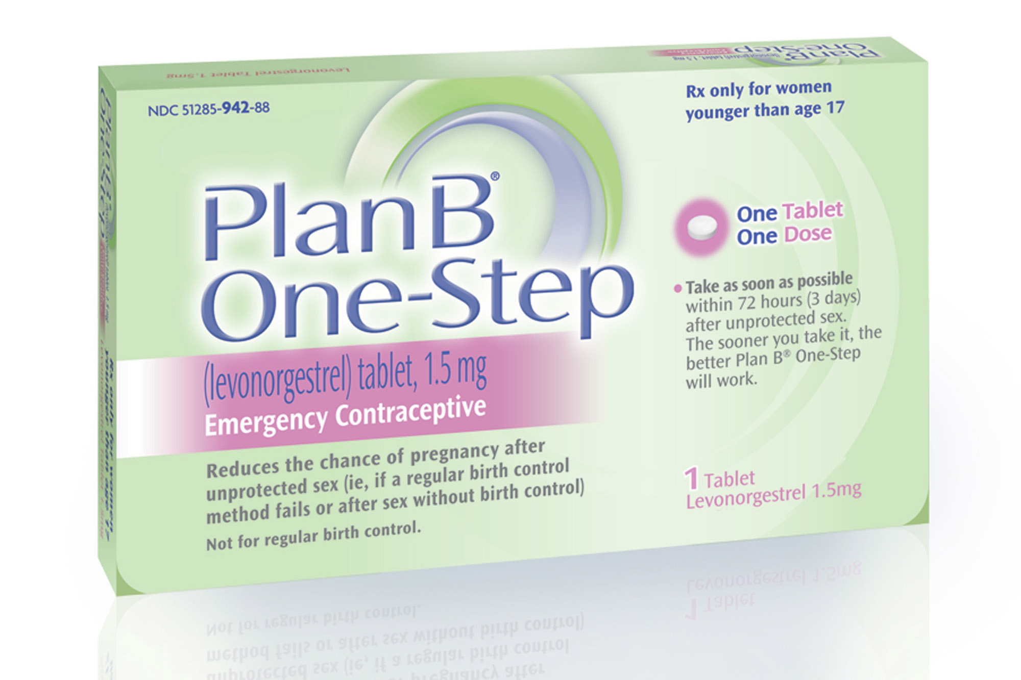 The packaging for their Plan B One-Step (levonorgestrel) tablet, one of the brands known as the &quot;morning-after pill.&quot; The Plan B morning-after pill is moving over-the-counter, a decision announced by the Food and Drug Administration just days before a court-imposed deadline.
