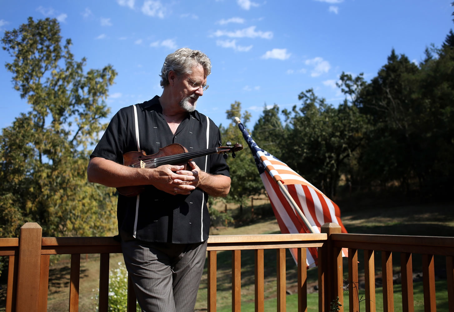 Eugene musician Brian Price, 63, has played everything from jazz piano to the violin.