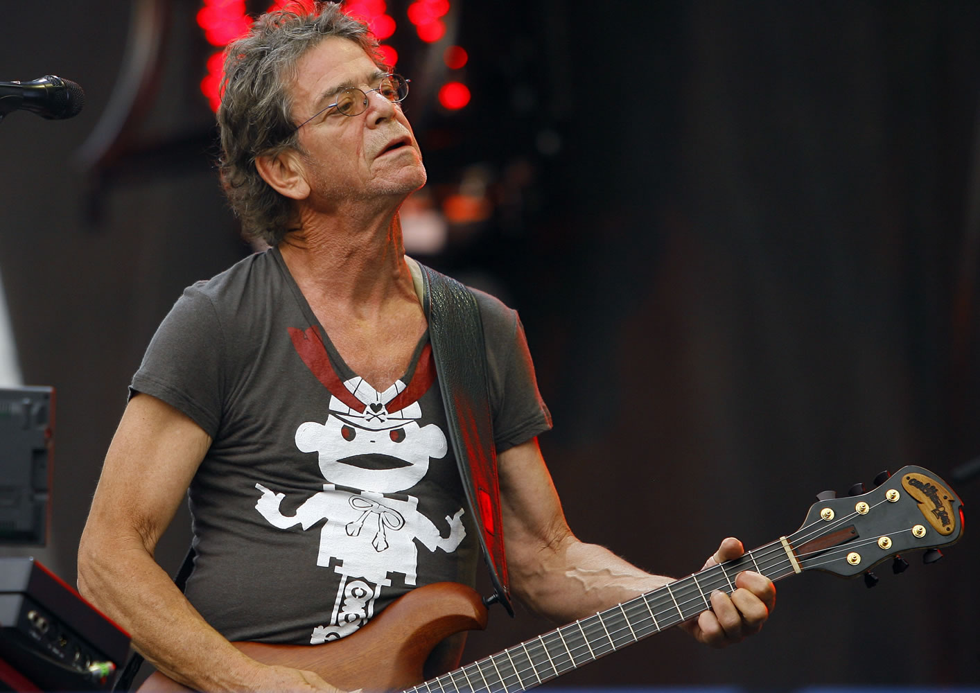 Lou Reed performs at the Lollapalooza music festival in Chicago in August 2009.