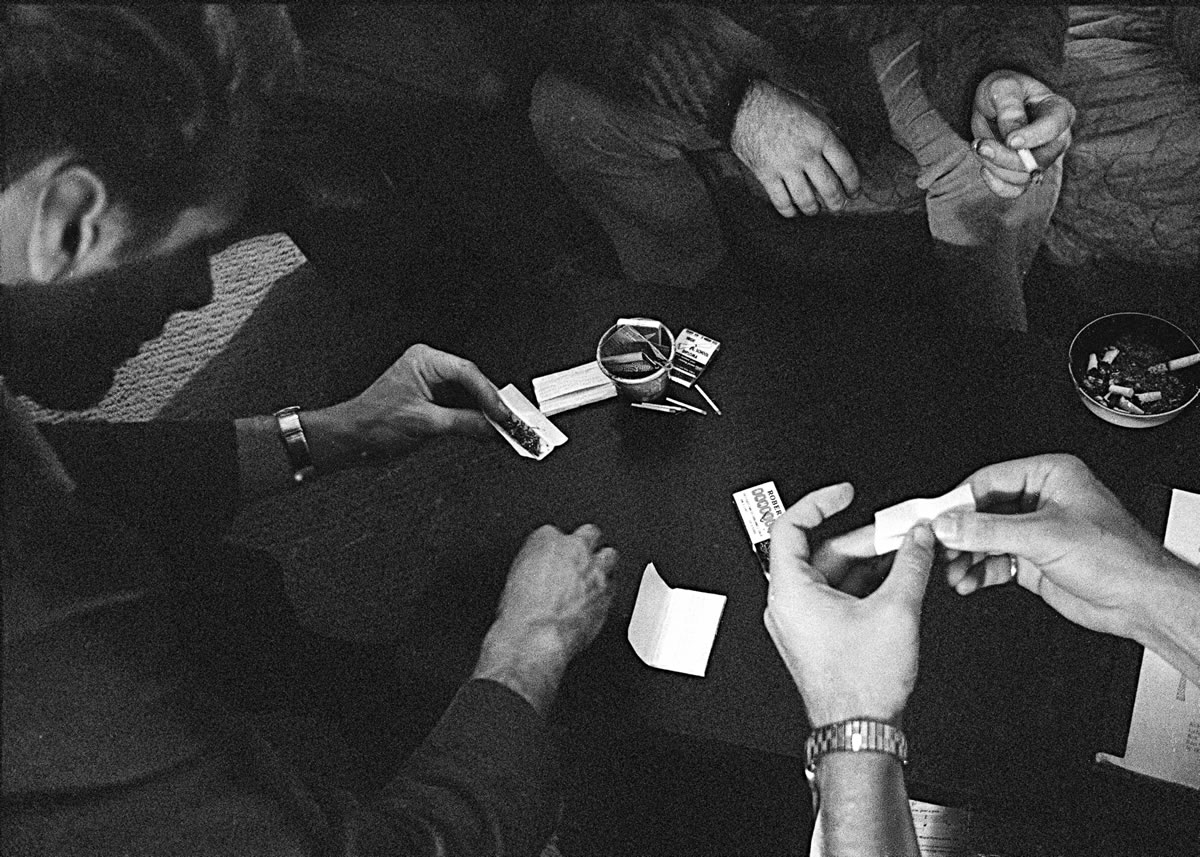 Associated Press files
People roll joints at a marijuana party May 23, 1966 near the University of California at Berkeley campus in Berkeley.