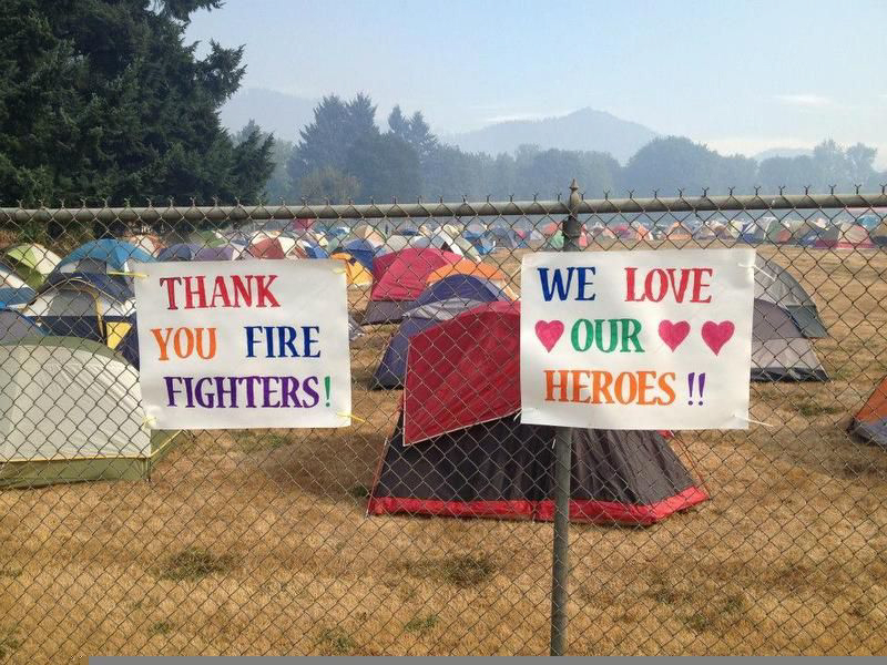 Firefighters from five Marion County departments are among those battling wildfires in Southern Oregon.