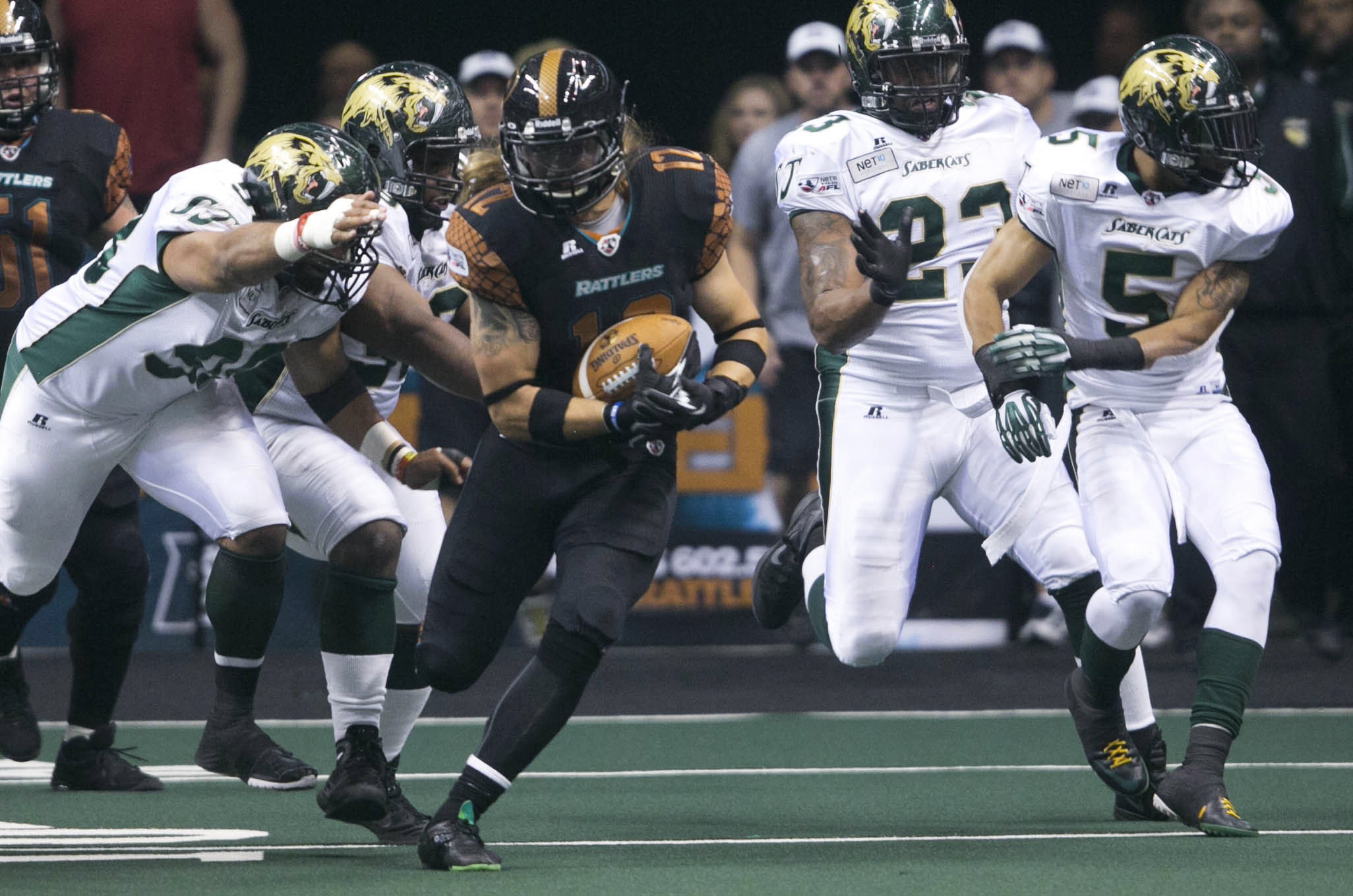 Tysson Poots of the Arena League's Arizona Rattlers.