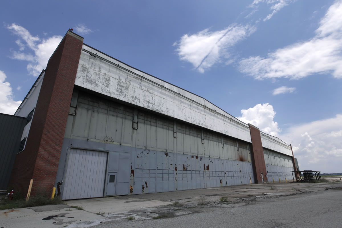 Part of the former Willow Run Bomber Plant is shown at Willow Run Airport in Ypsilanti Township, Mich., on July 17.