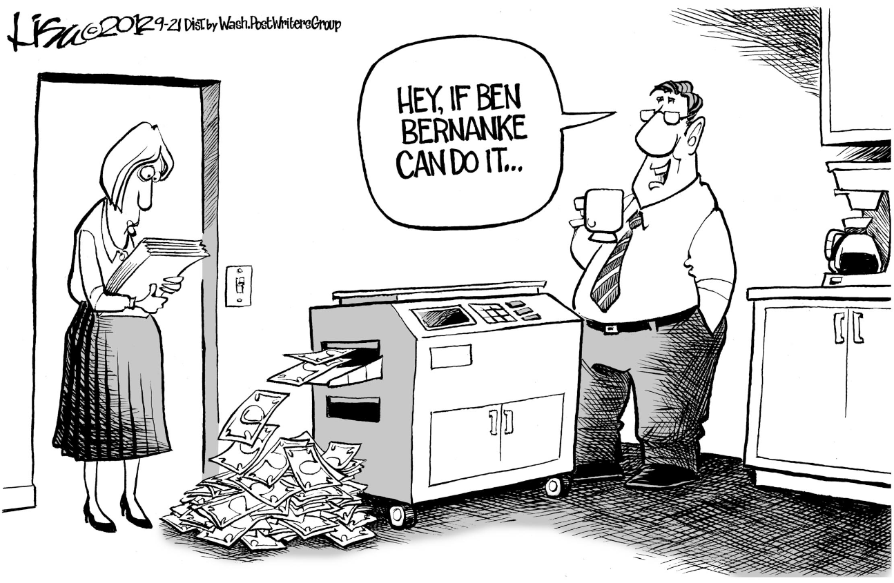 Editorial Cartoon: Bernanke money machine - The Columbian