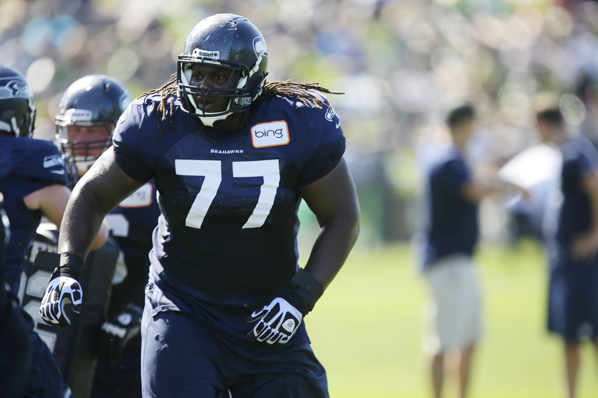 Seattle Seahawks guard James Carpenter says he's going to play the entire season after his first two have been plagued by injuries.