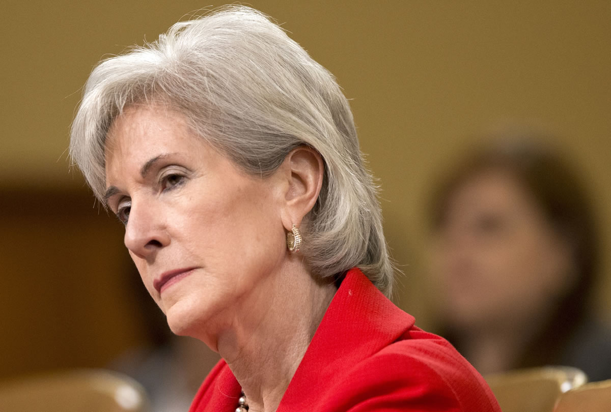 Health and Human Services Secretary Kathleen Sebelius testifies on Capitol Hill in Washington on April 12 before the House Ways and Means Committee hearing on President Barack Obama's budget proposal for fiscal year 2014 and the HHS.