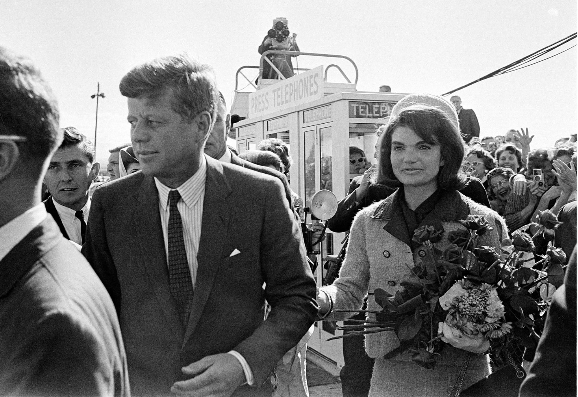 President John F. and Jacqueline Kennedy arrive Nov.