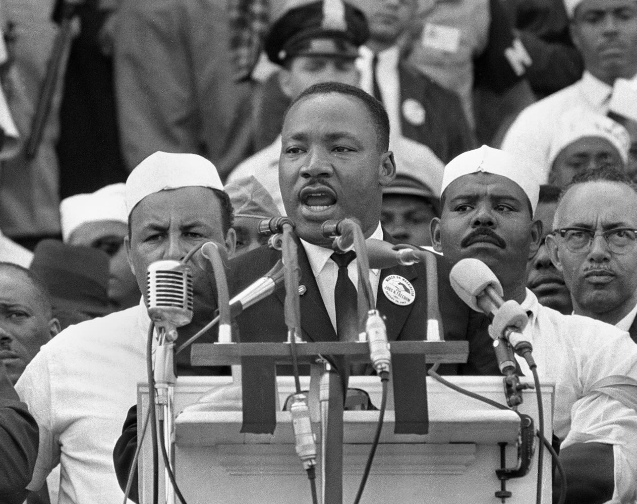 Dr. Martin Luther King Jr. delivers his &quot;I Have a Dream&quot; speech Aug.