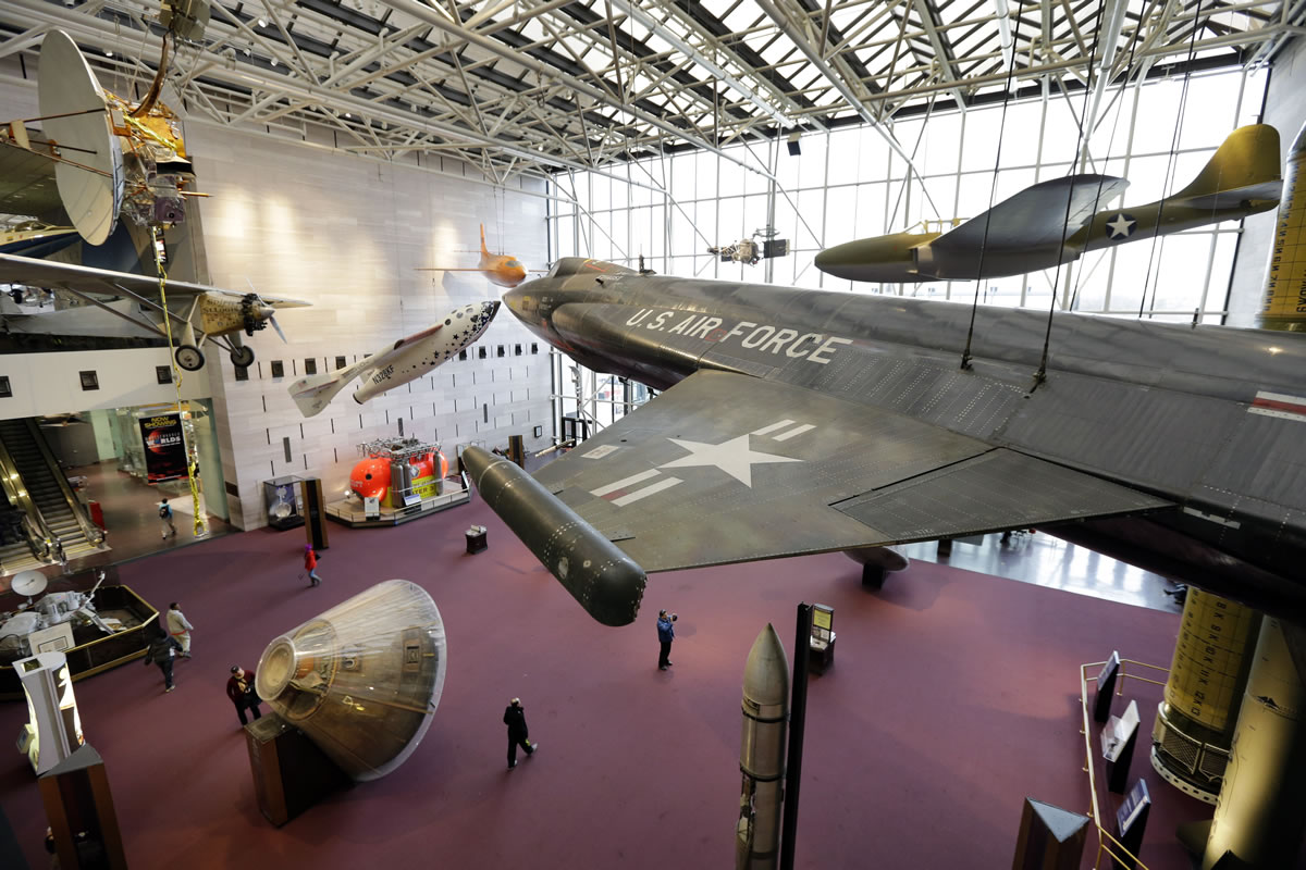 This Feb. 28, 2013 photo shows a U.S. Air Force North American X-15 aircraft hanging inside the Smithsonian Institution Air and Space Museum  in Washington. There are probably more free things to do in the U.S. capital than nearly any other major city in the world. The most popular museums and the zoo are free, thanks to government funding, as well as the picturesque memorials and monuments. With so many free options, the biggest challenge might be narrowing down what to see.