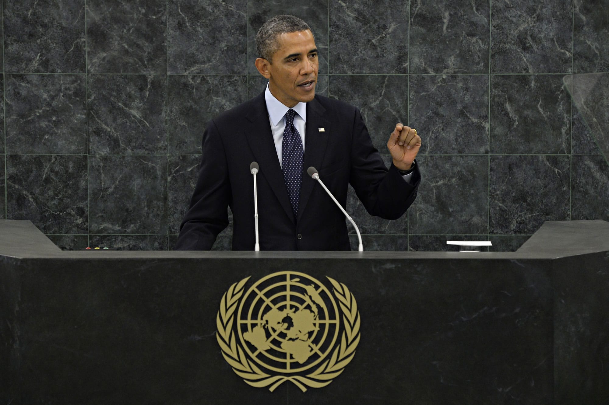 President Barack Obama addresses the 68th Session of the United Nations General Assembly on Tuesday.