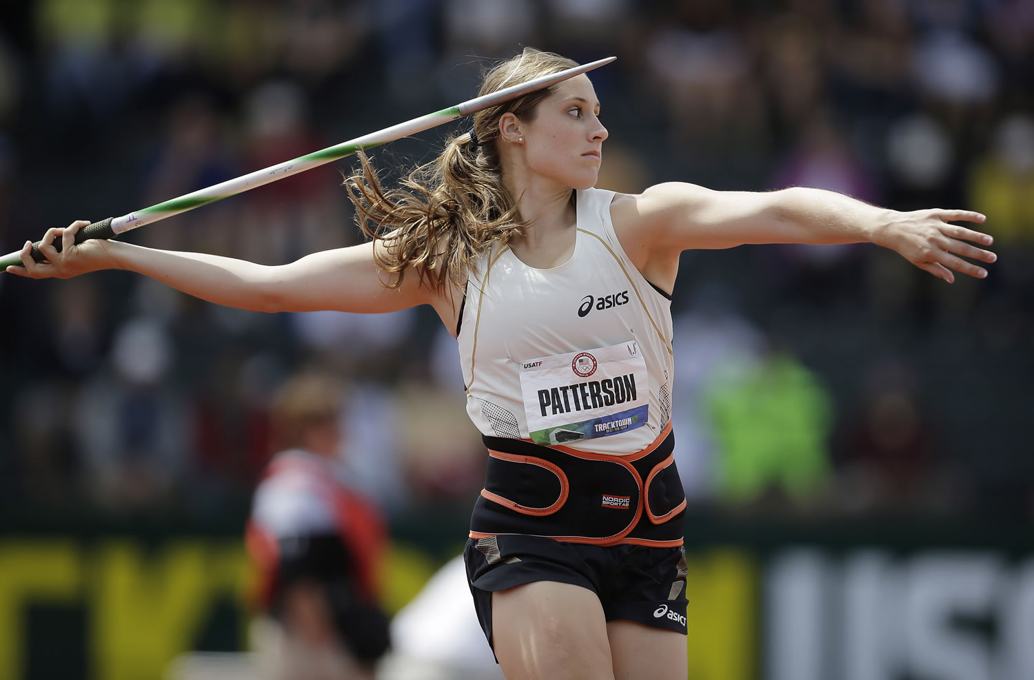 Kara Patterson placed second in the javelin at the U.S.
