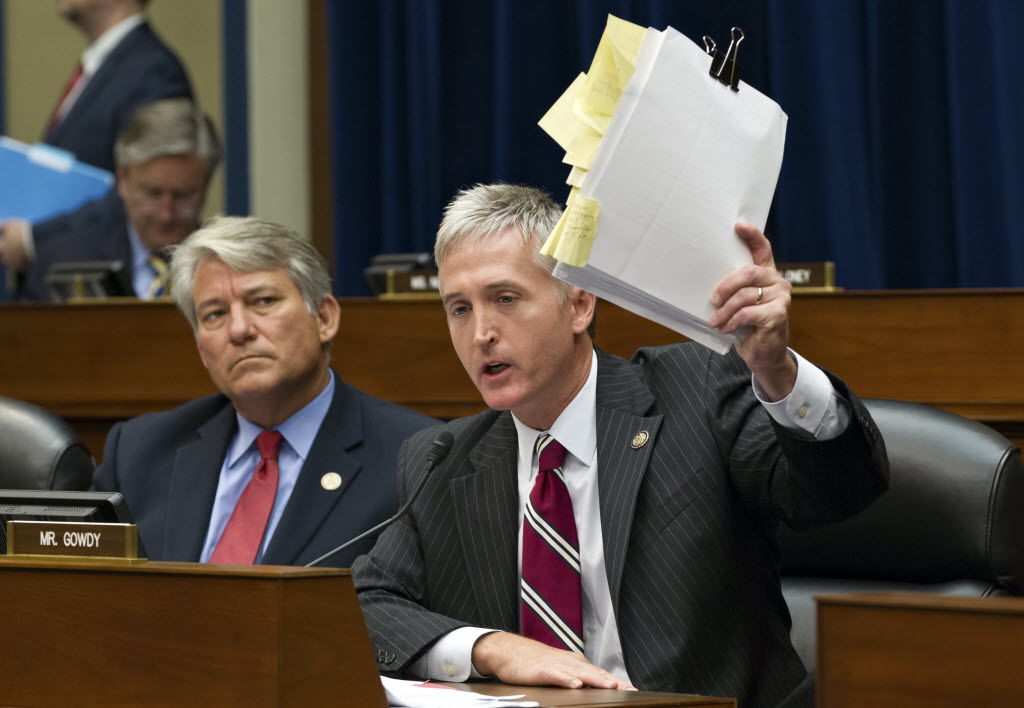Rep. Trey Gowdy, R-S.C., center, with Rep.