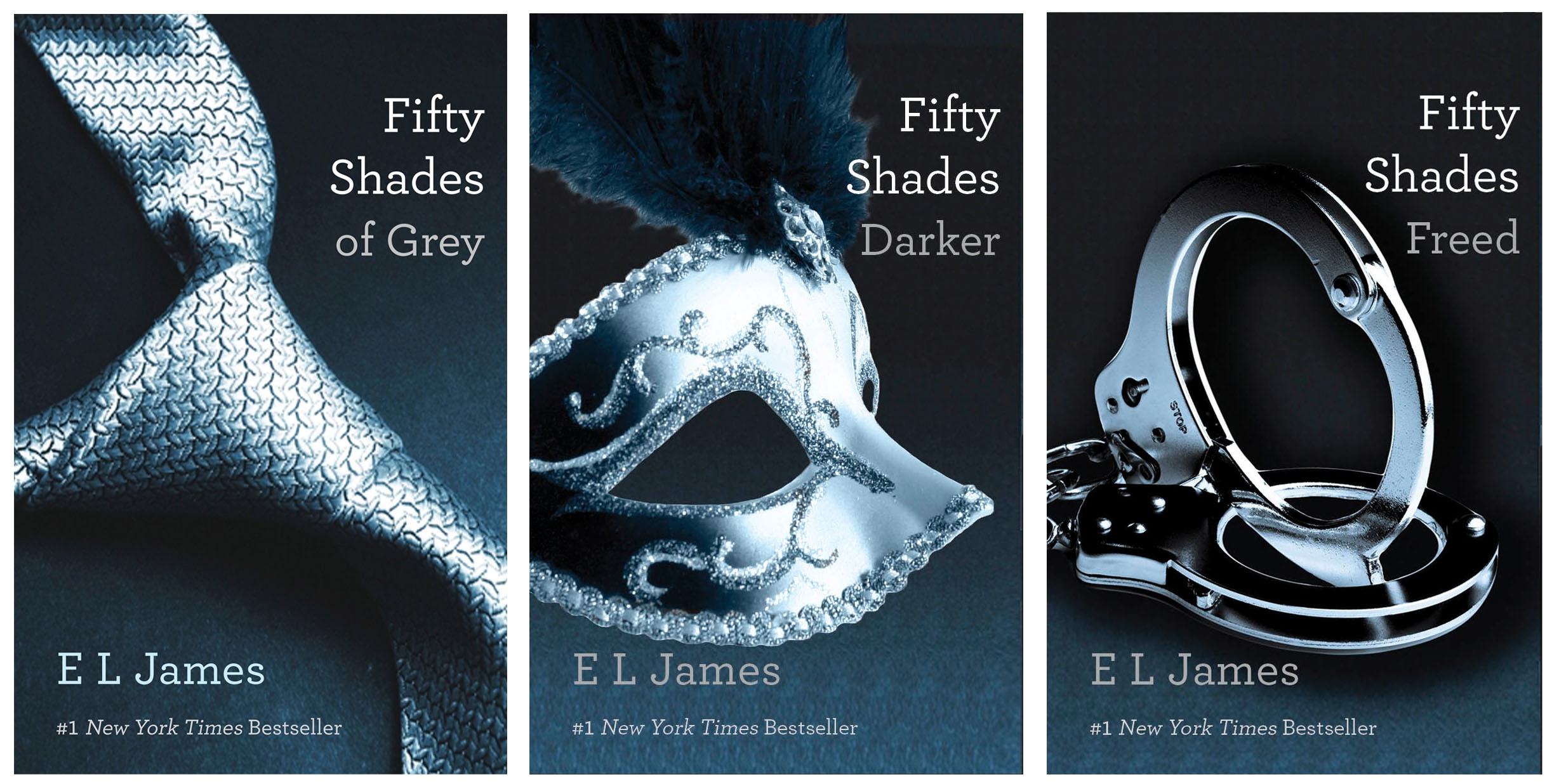 Vintage Books
The &quot;Fifty Shades of Grey&quot; trilogy by best-selling author E L James. EL James' erotic trilogy was easily the year's biggest hit, selling more than 35 million copies in the U.S. alone and topping bestseller lists for months.