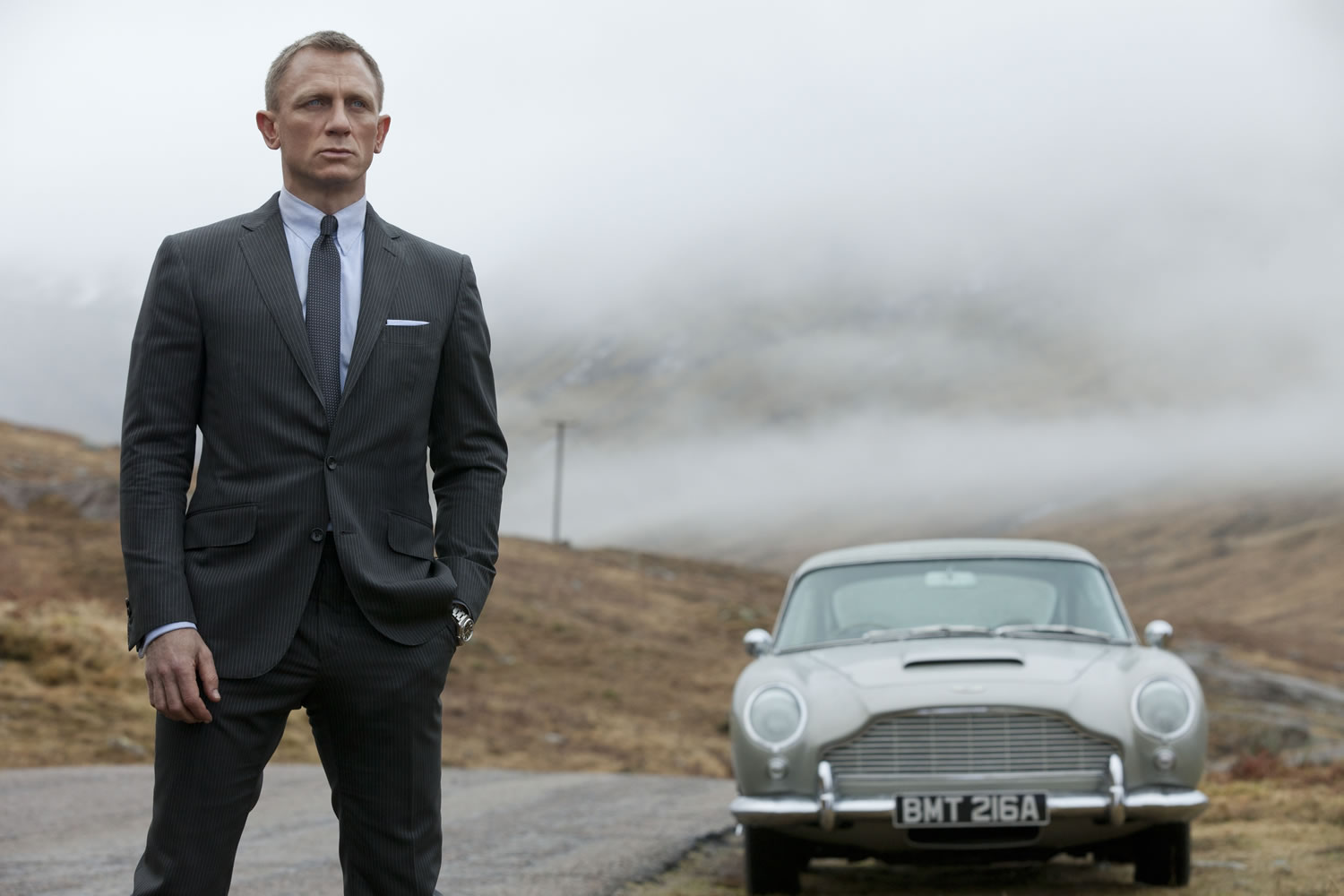 FILE - This film image released by Columbia Pictures shows Daniel Craig as James Bond in the action adventure film, &quot;Skyfall.&quot;  (AP Photo/Sony Pictures, Francois Duhamel, File)