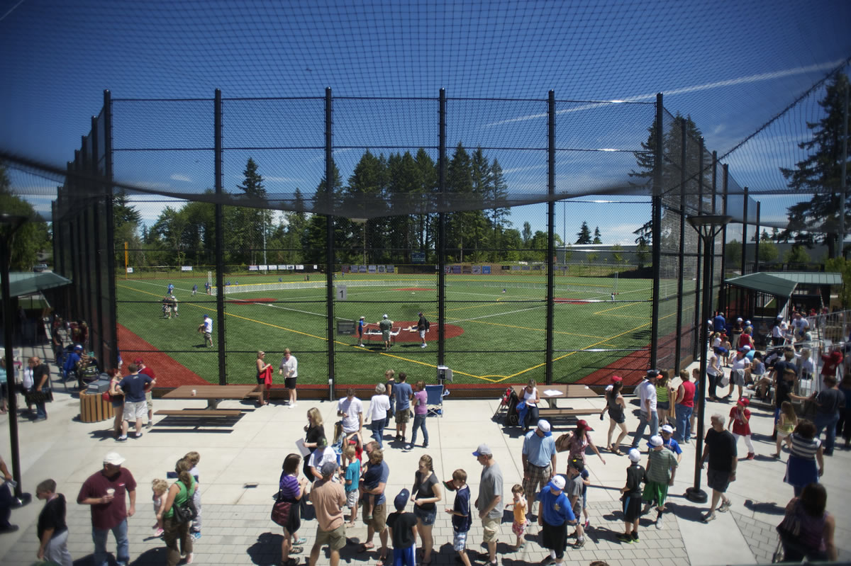 Esther Short: Luke Jensen Sports Park, pictured at its June 2012 dedication, was one of two Clark County projects recently named as &quot;Projects of the Year&quot; by the American Public Works Association's Washington chapter.