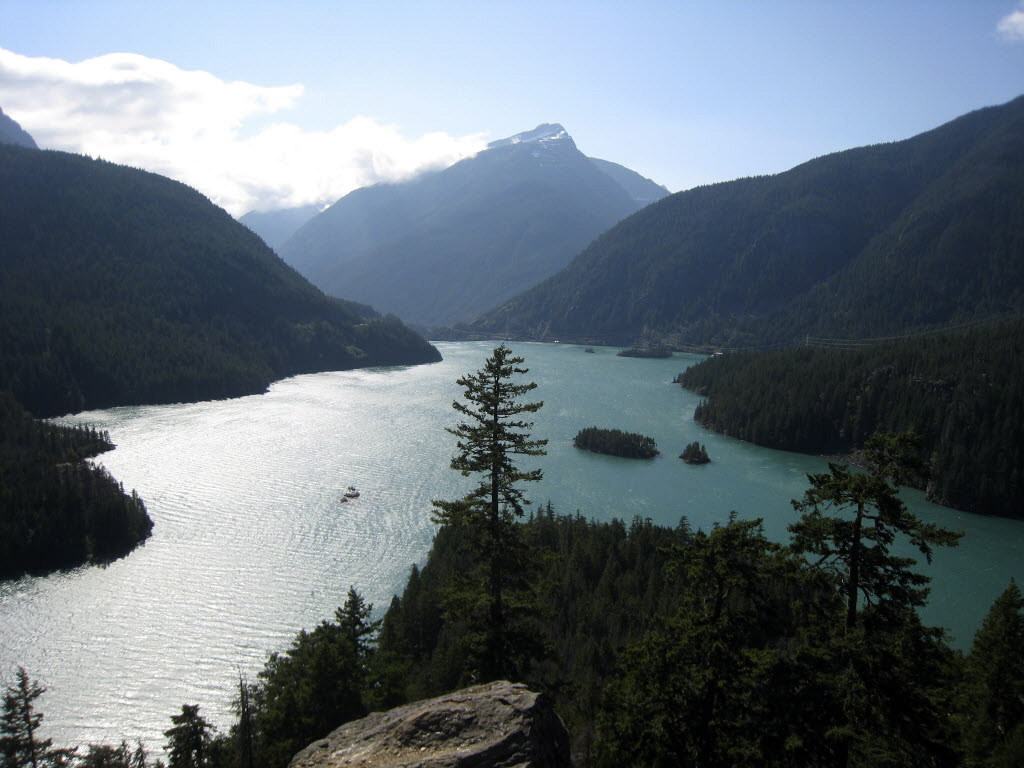 Diablo Lake offers boating opportunities in North Cascades National Park.