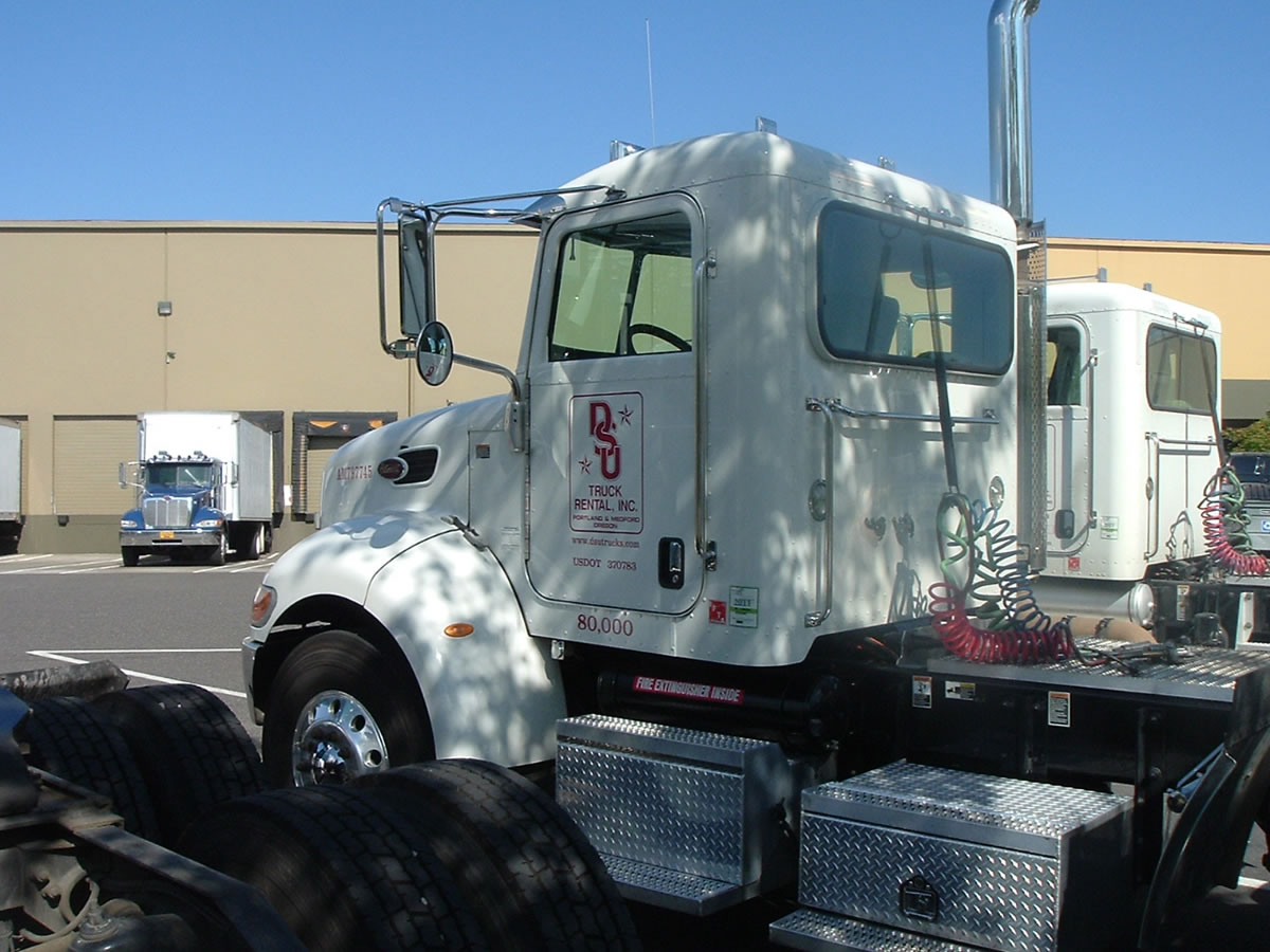Last week, this 2010 Peterbilt Model 379 semi-truck was stolen twice from Bridgetown Trucking's Portland lot and found both times in Clark County.
