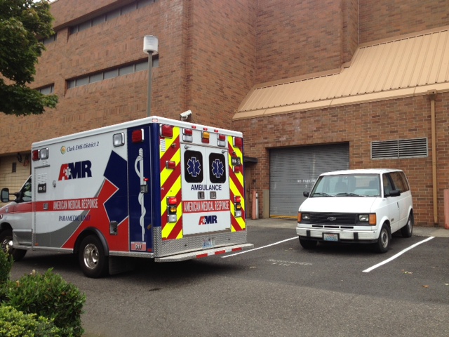 American Medical Response on Thursday morning responded with the Vancouver Fire Department to a reported hanging at the Clark County Jail.