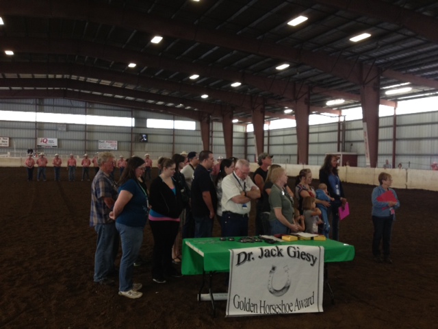 A tribute was held Friday morning for longtime Clark County Fair veterinarian Dr.