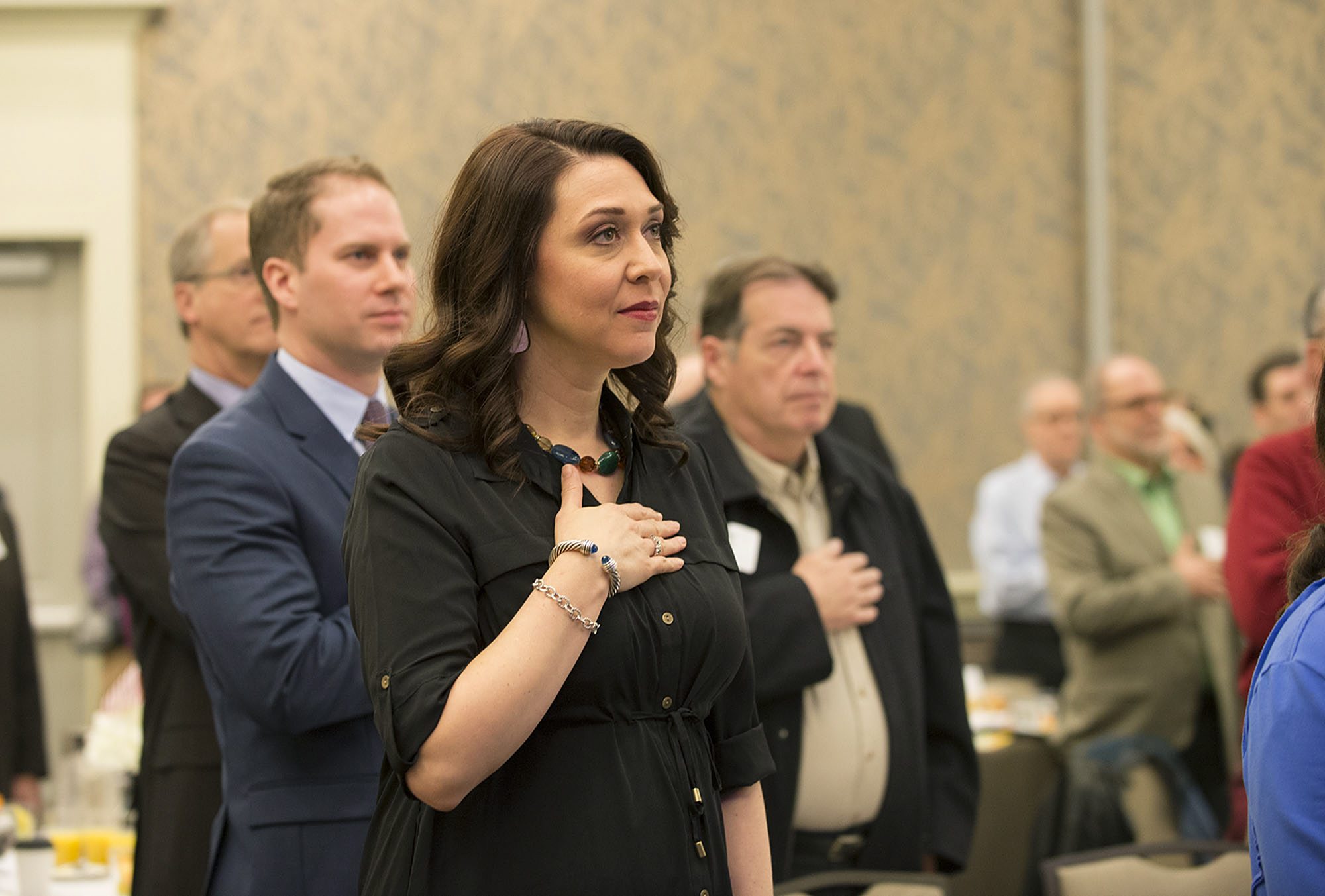 U.S. Rep. Jaime Herrera Beutler, R-Camas, hosted her campaign kickoff event at the Hilton Vancouver Washington on Friday morning. Herrera Beutler is currently serving her third term in Congress.