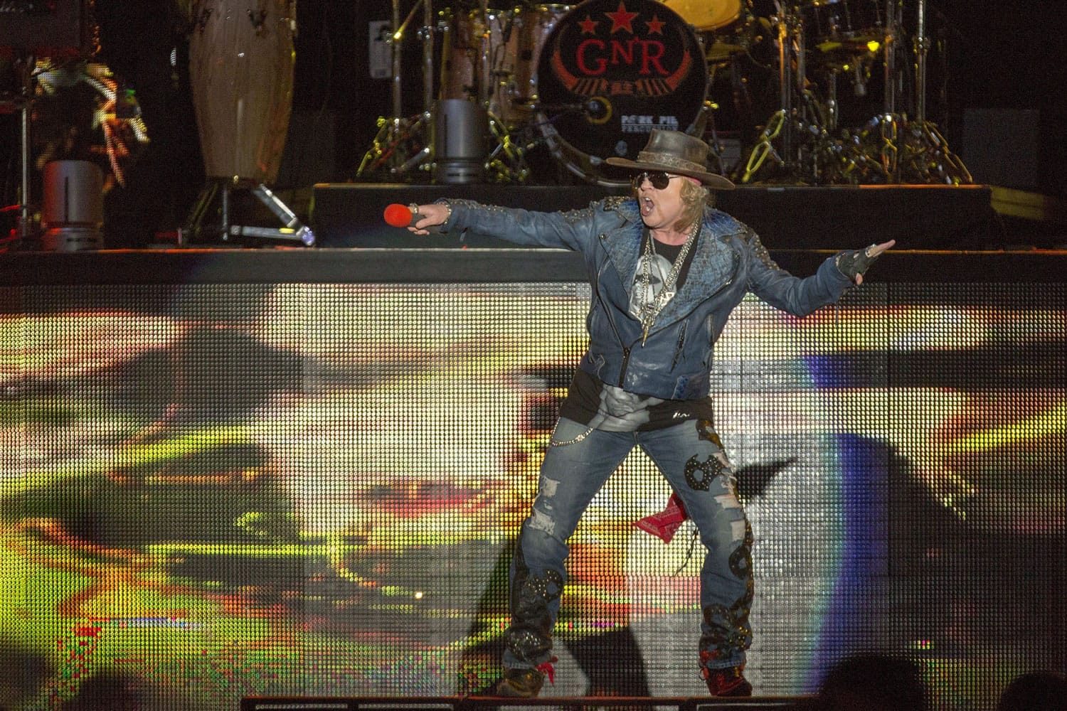 Vocalist Axl Rose of Guns N&#039; Roses performs at Rock on the Range music festival in 2014 in Columbus, Ohio. Guns N&#039; Roses will reunite at this year&#039;s Coachella Festival.