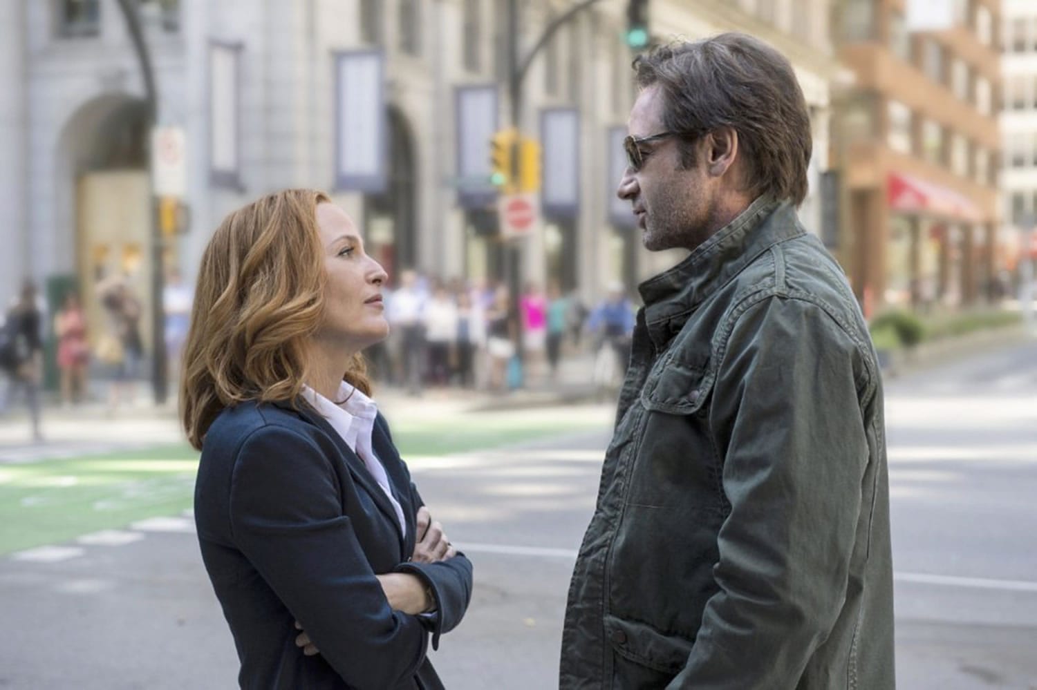 Gillian Anderson and David Duchovny are reprised their roles in a new &quot;The X-Files&quot; series.