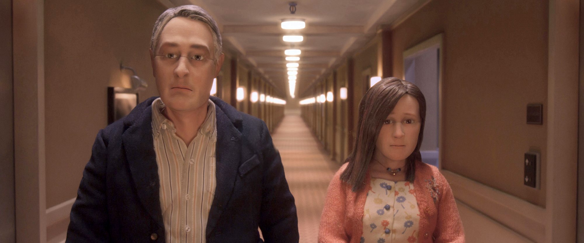 David Thewlis voices Michael Stone and Jennifer Jason Leigh voices Lisa Hesselman in the animated stop-motion film &quot;Anomalisa.&quot; (Paramount Pictures)