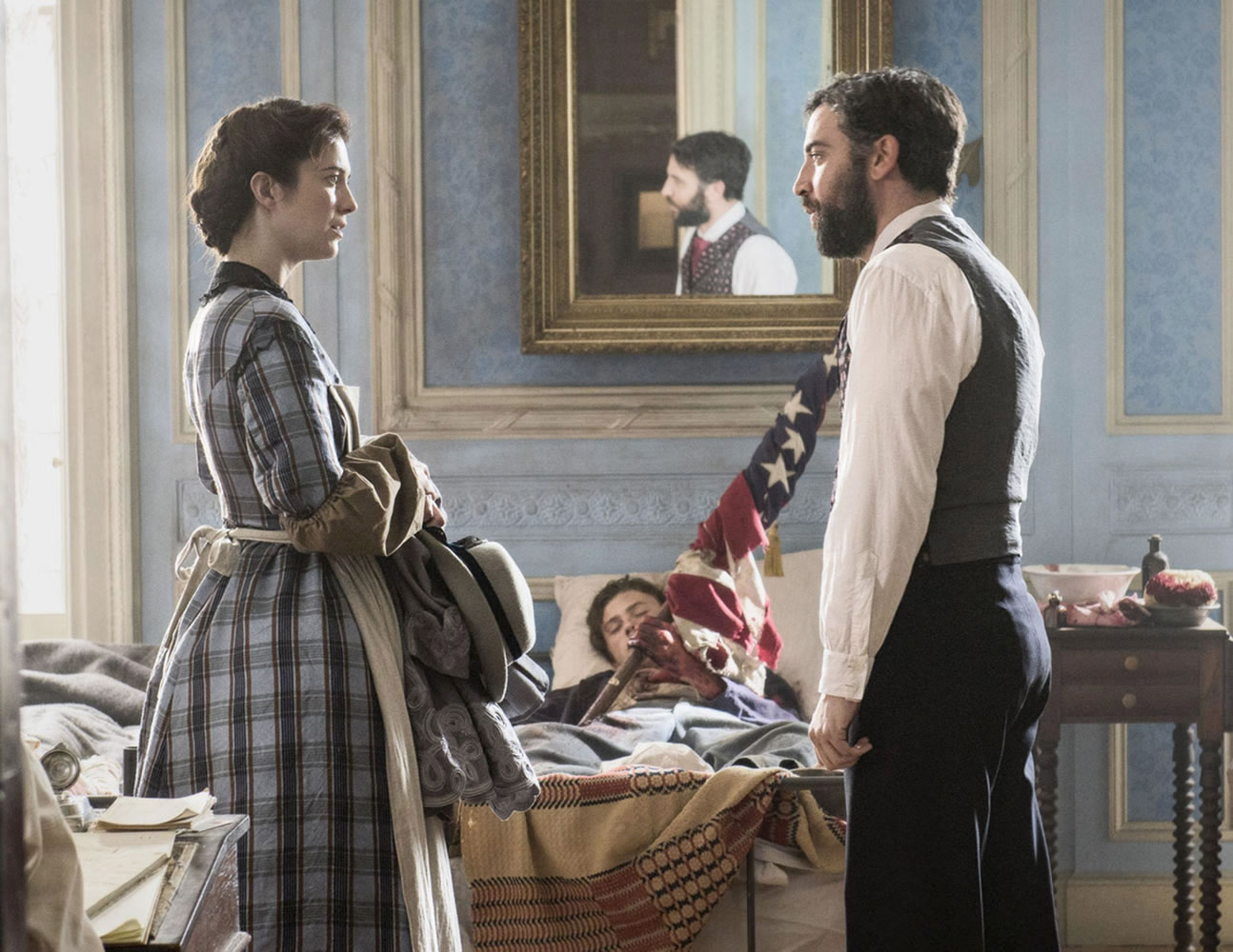 Mary Elizabeth Winstead and Josh Radnor co-star in PBS&#039; &quot;Mercy Street&quot; about a Union hospital in the middle of Confederate territory, premiered Sunday.