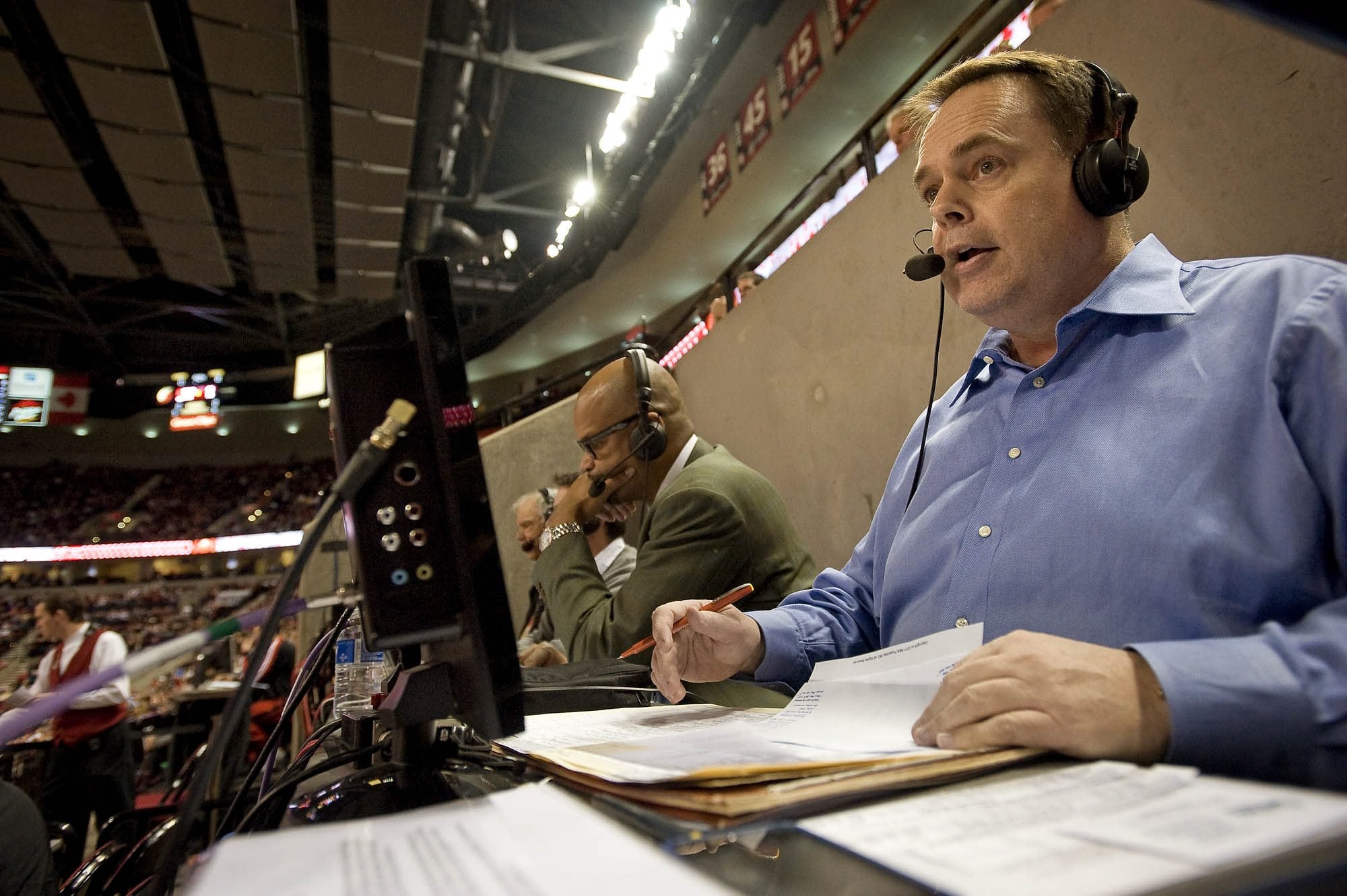 Blazers radio play-by-play man Brian Wheeler is in his 14th season as voice of the team and 28th year as a broadcaster.