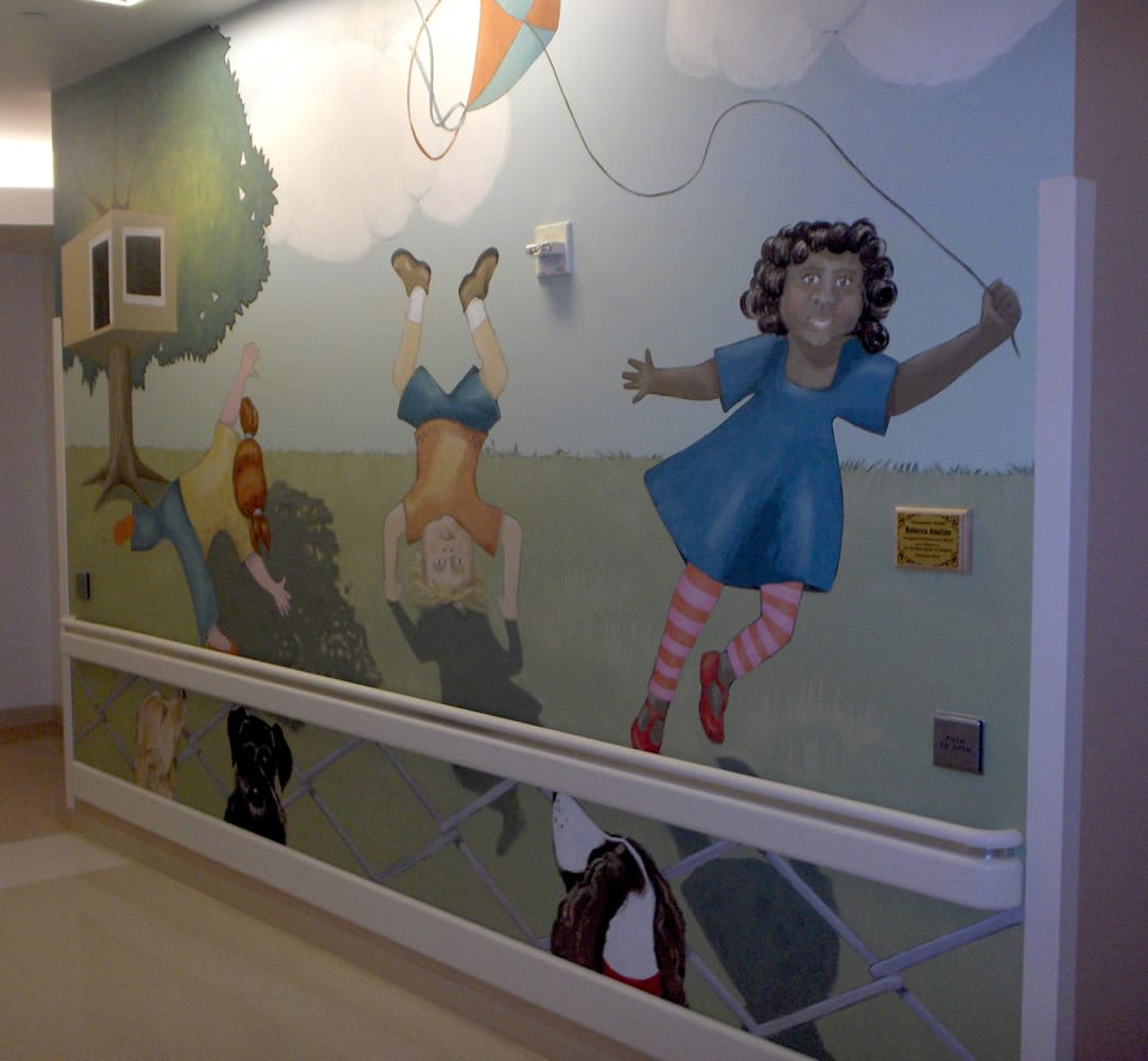 Salmon Creek: This mural by Rebecca Anstine decorates a wall of the Pediatric Emergency Department at Legacy Salmon Creek Medical Center.