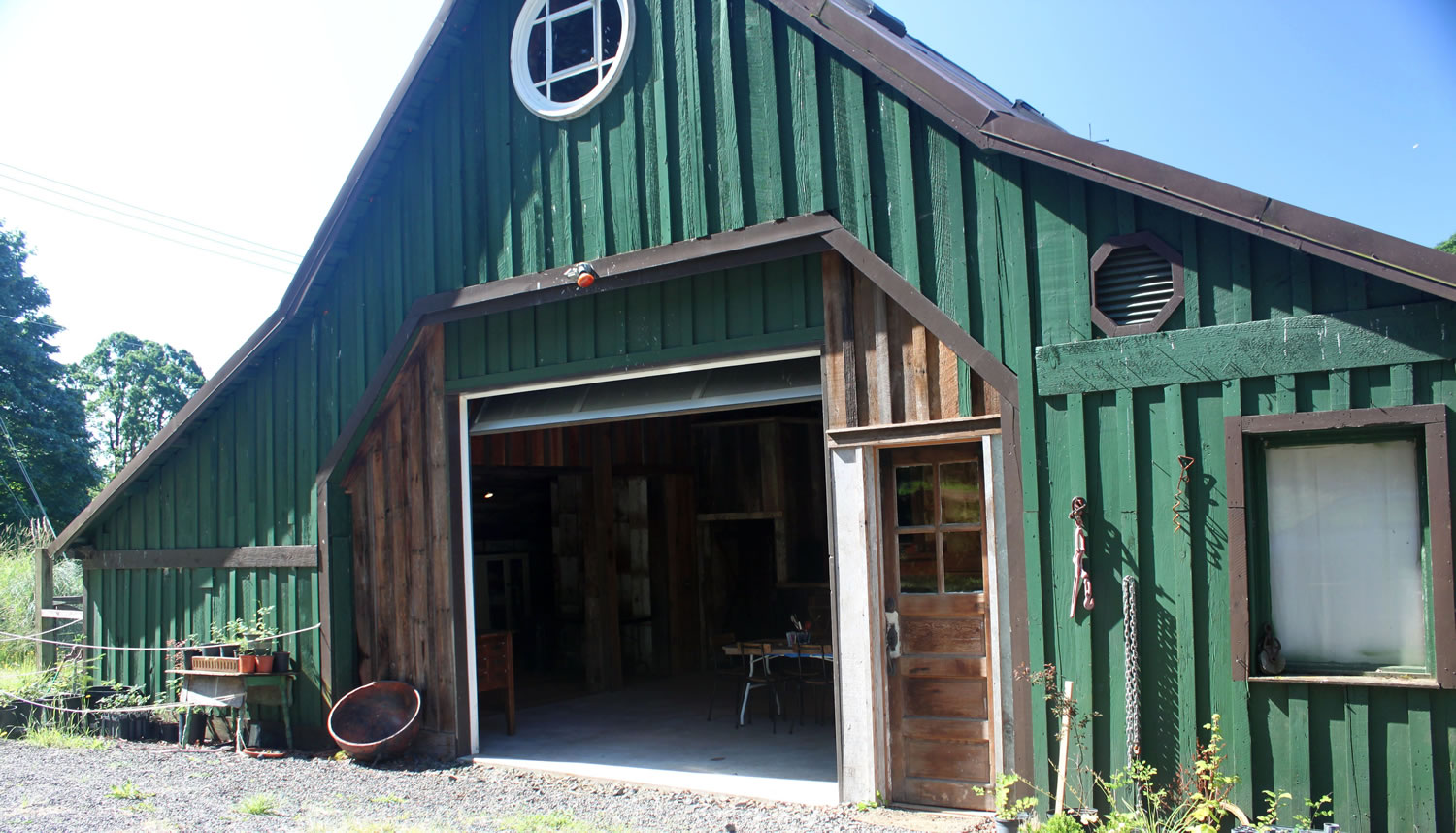 If Nell Warren and Greg Misarti have a plan amendment approved by the Columbia Gorge Commission, they would eventually like to have three artists living on their property and using this refurbished 1895 barn for studio space.