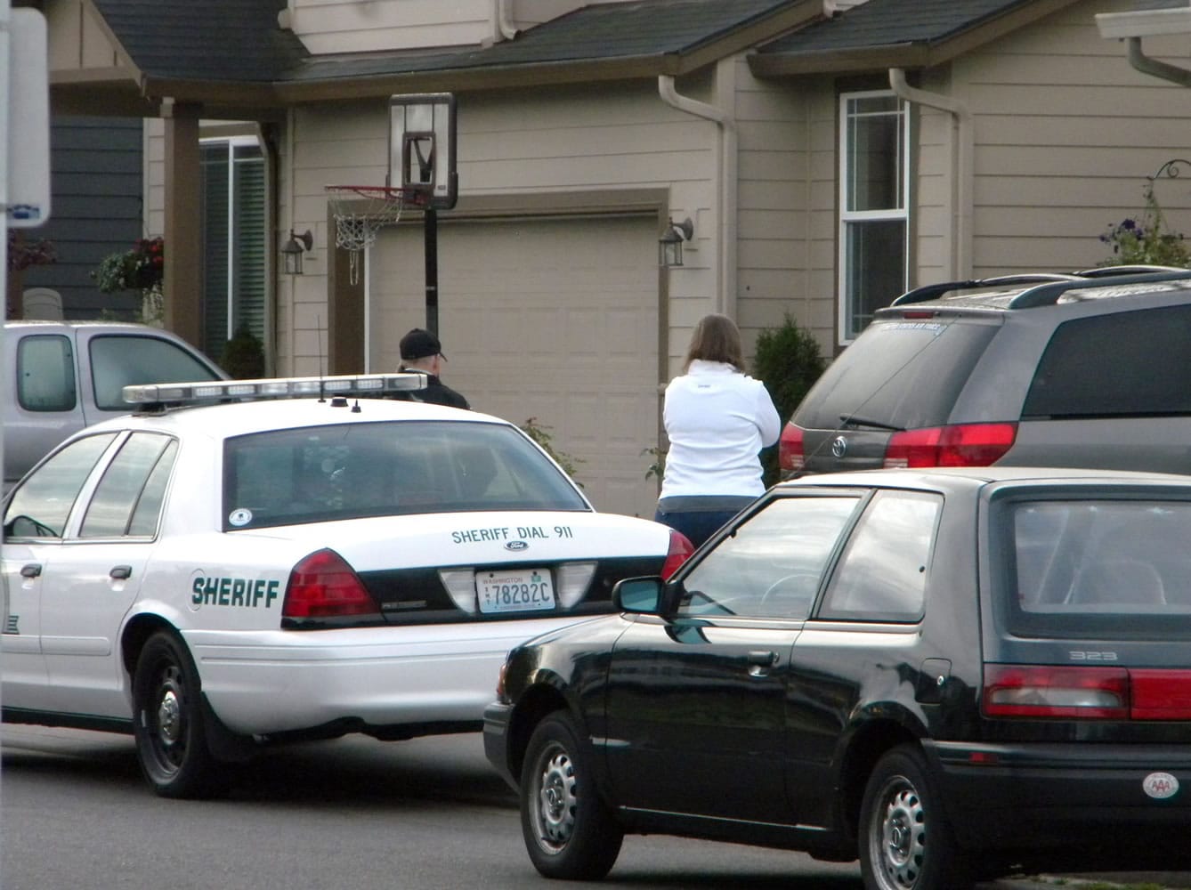 Police, pictured here on Sept. 15, 2010, responded to the Battle Ground home of sheriff's Deputy Ed Owens following the accidental shooting of his 3-year-old son, Ryan.