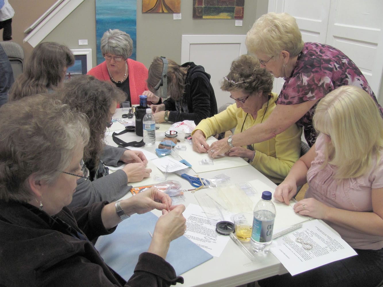 The instructors at Bead Paradise teach classes including basic beading and how to make tennis bracelets, &quot;Capture a Stone&quot; pendants and ornament covers.  Birthday parties and children's beading classes are also available.