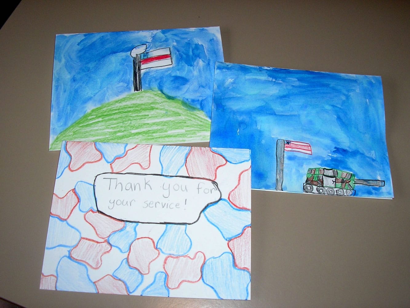 Cape Horn-Skye students created more than 150 handmade cards for Columbia Gorge-area residents serving overseas in the U.S. military.