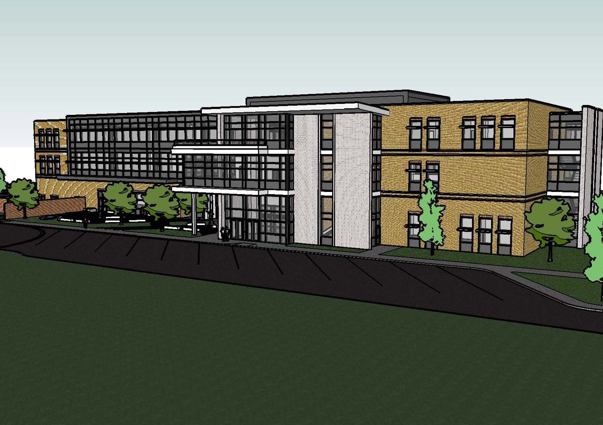 Evergreen Public Schools' new Health and BioScience Academy will serve 500 high-school students at full capacity. It will be adjacent to Southwest Washington Medical Center.