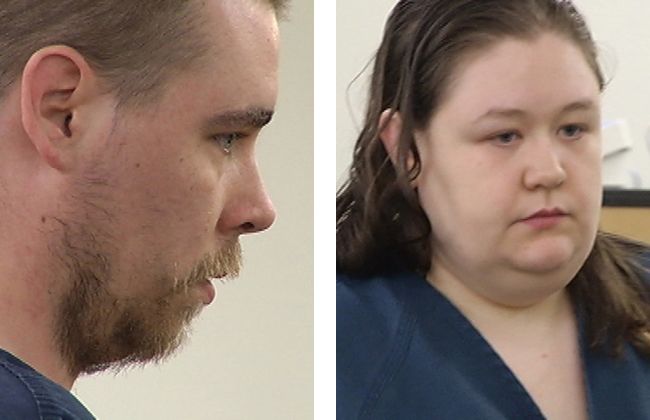 John Eckhart, 30, left, and Alayna Higdon, 26, both of Vancouver, have been charged with unlawful imprisonment domestic violence for allegedly locking up two of Eckhart's sons. The permanent custody of the two autistic boys who were reportedly held captive in a cagelike room will be decided at an Oct.