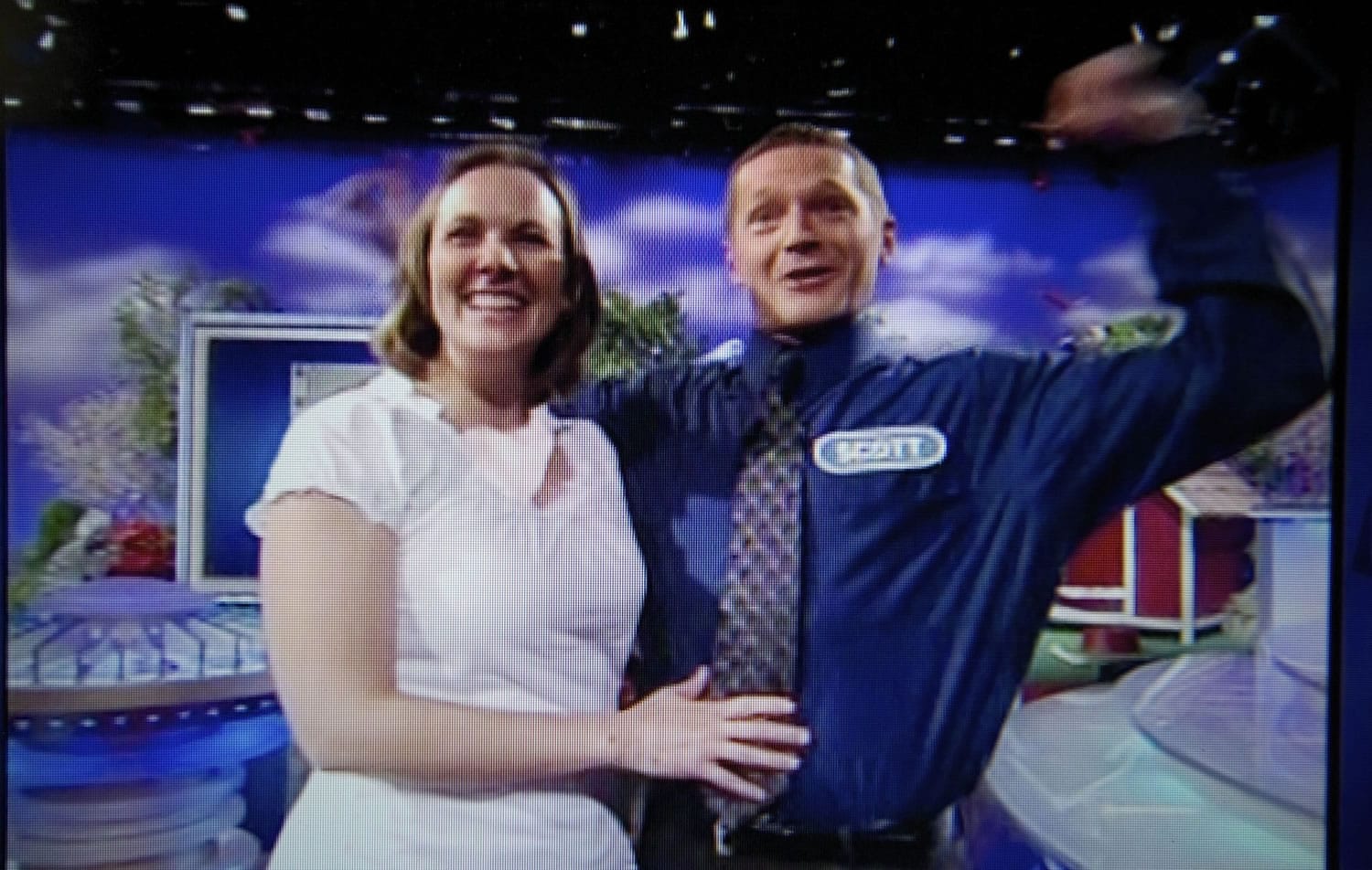 Scott Dole and wife Carrie of Vancouver cheer after Scott won $51,600 on Wheel of Fortune in 2009.