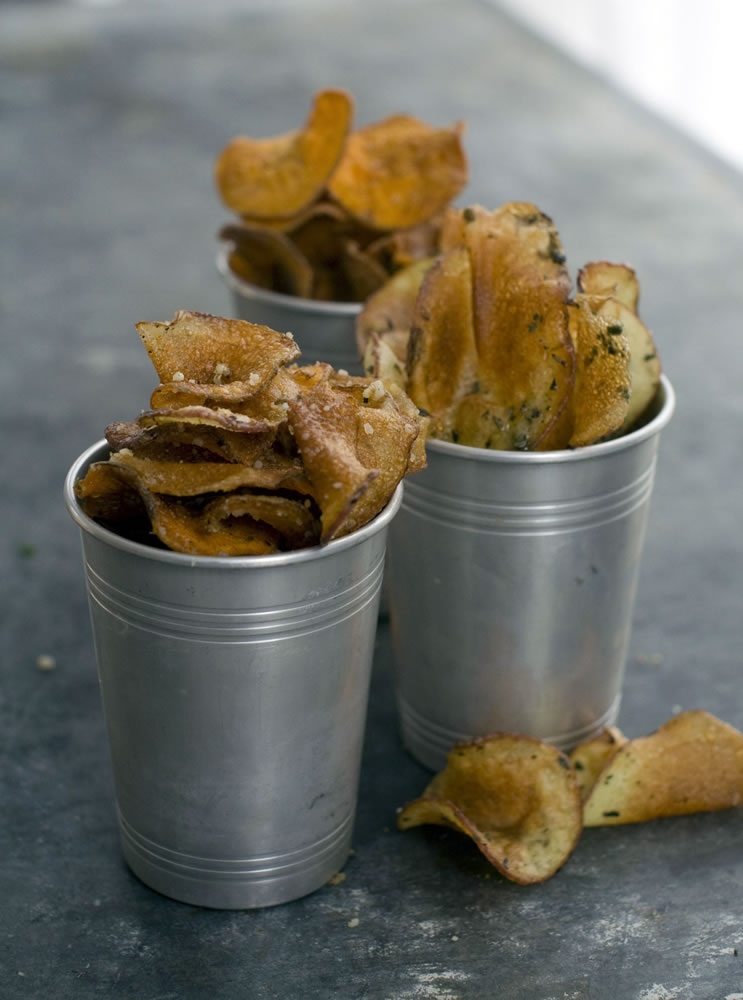 Homemade potato chips are easier -- and tastier -- than you might think.