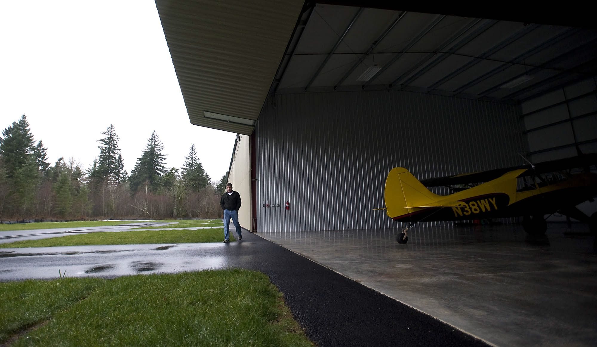 The Port of Camas-Washougal has signed long-term leases for hangars at Grove Field, and new structures continue to rise there.