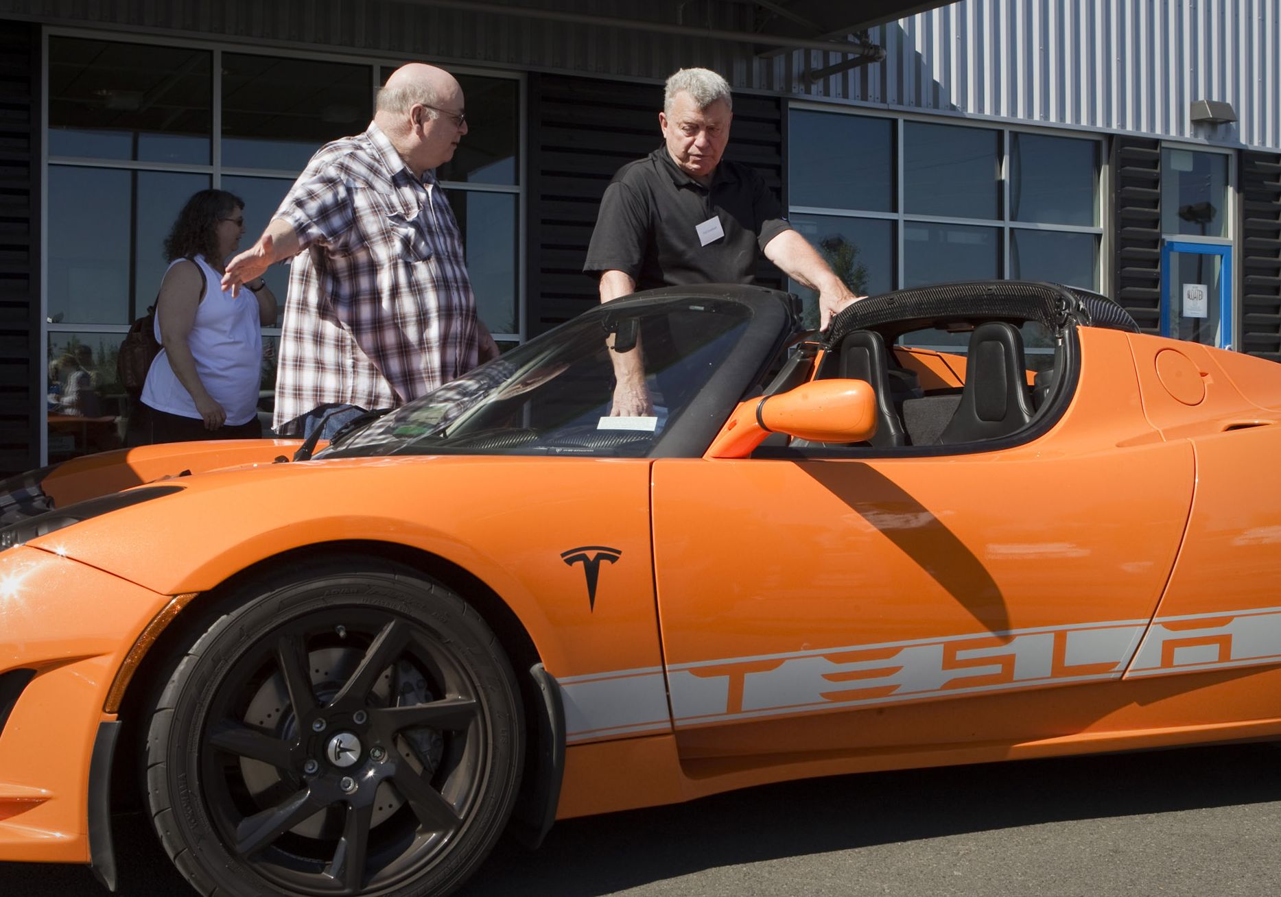 More race car than go-kart, this electric Tesla goes from 0-60 mph in 3.7 seconds.